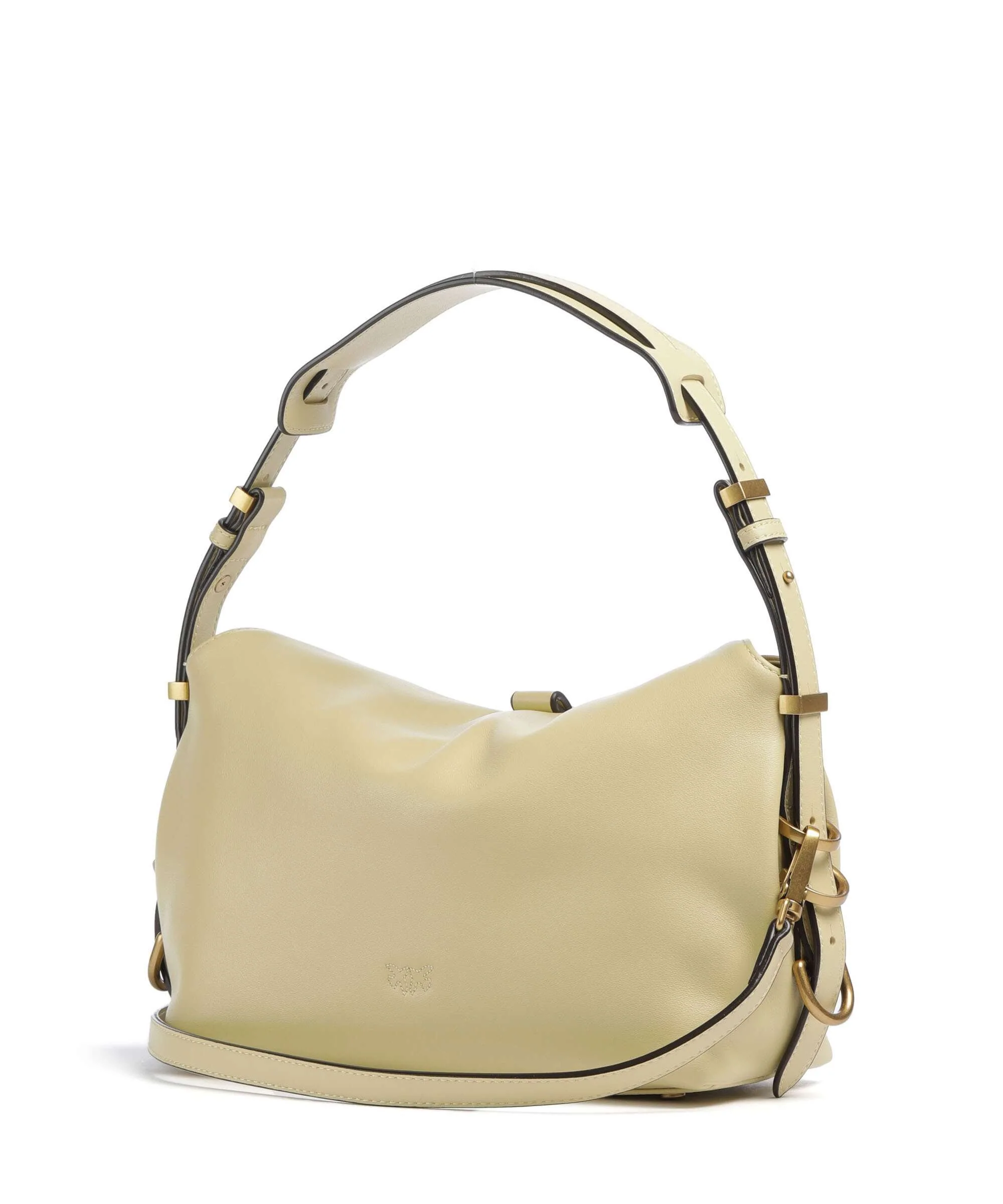 Pinko Saddle Horizontal Mini Shoulder bag giallo vaniglia/antique gold - Image 2