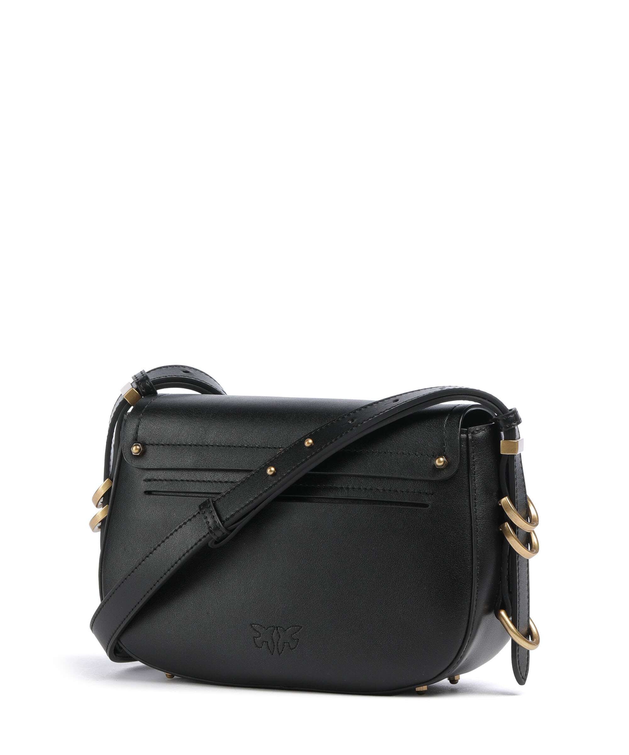 Pinko Saddle Mini Crossbody bag nero/antique gold - Image 2