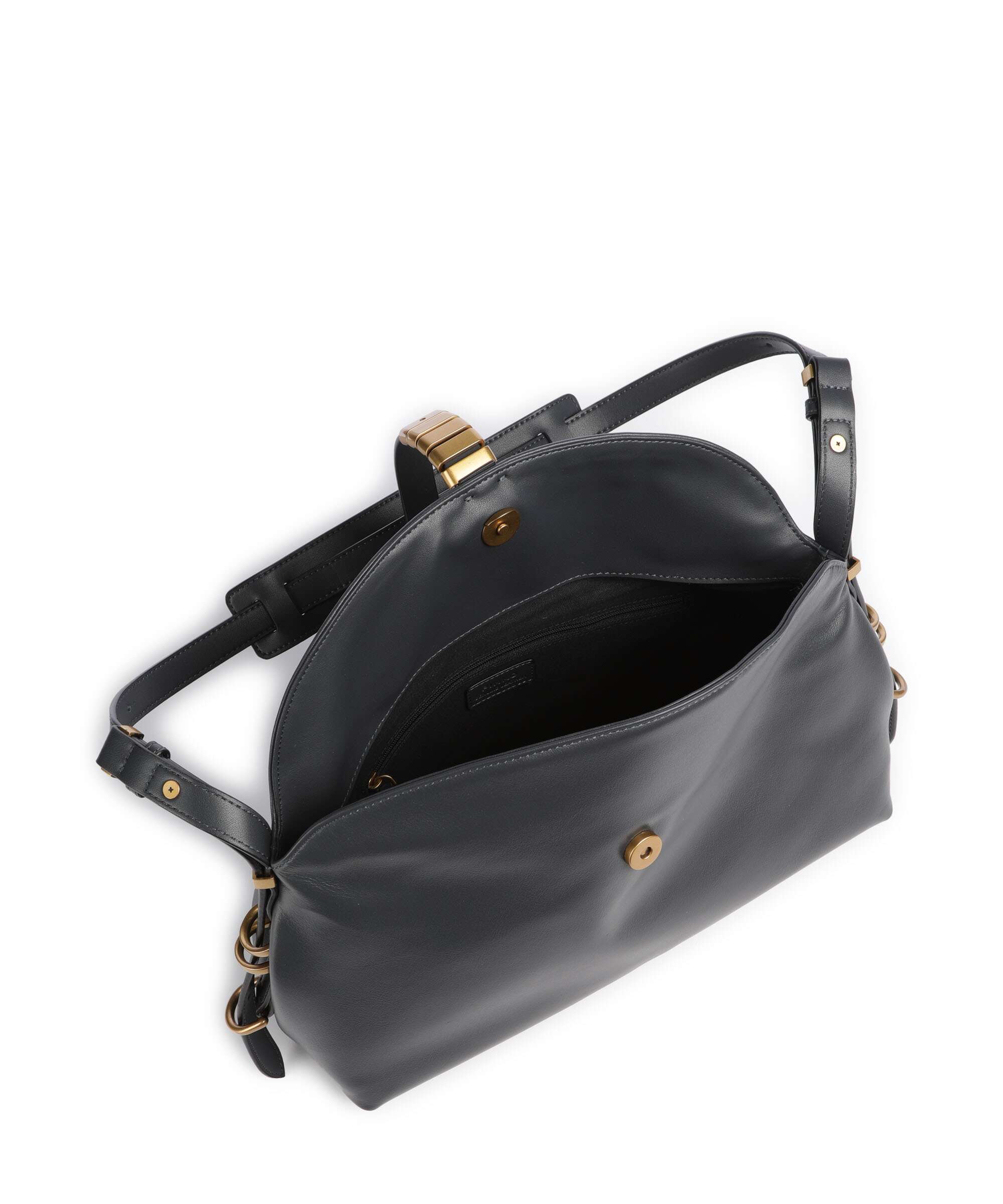 Pinko Saddle Shoulder bag grigio asfalto/antique gold - Image 6