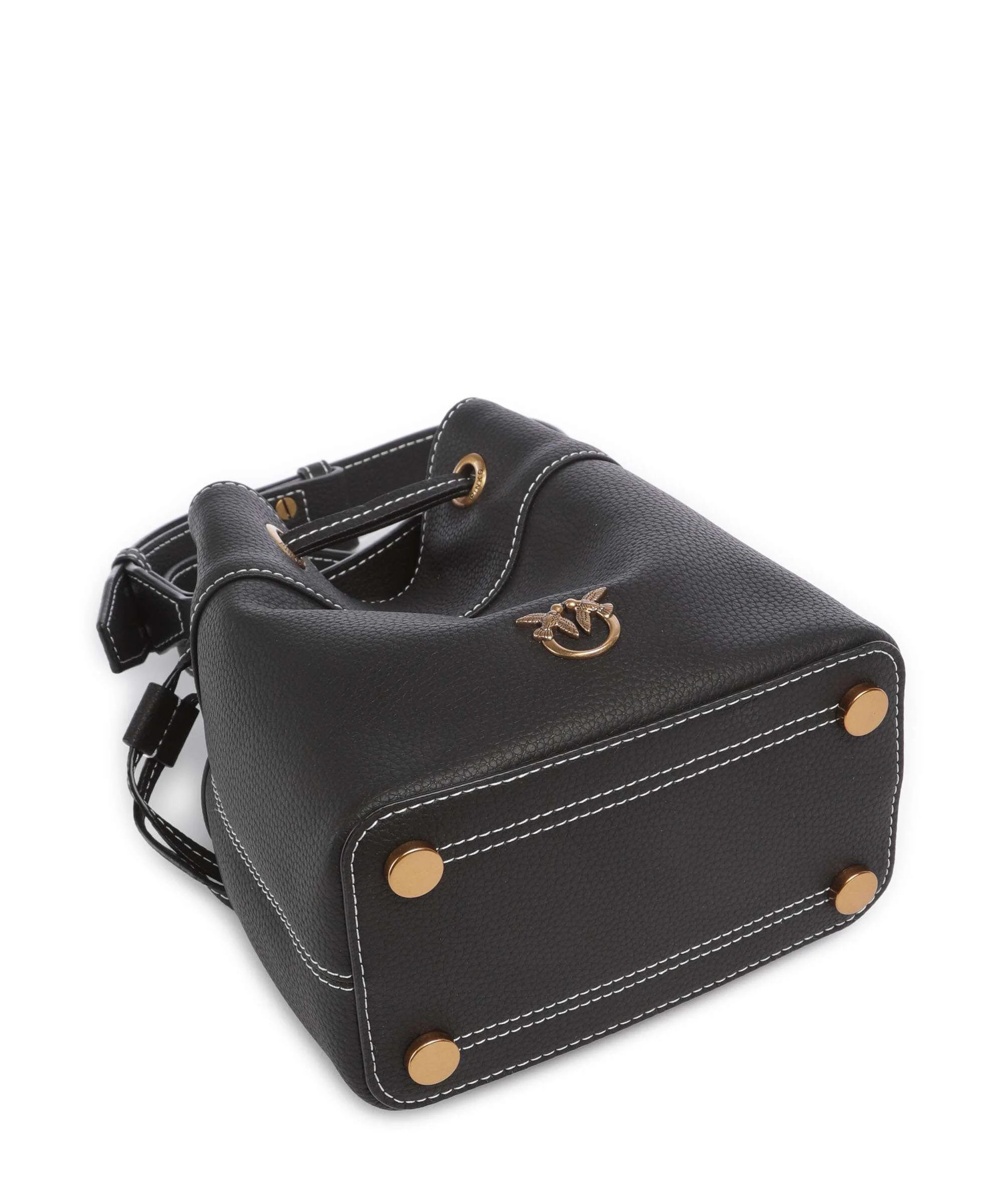 Pinko Secchiello Mini Bucket bag nero/antique gold - Image 5