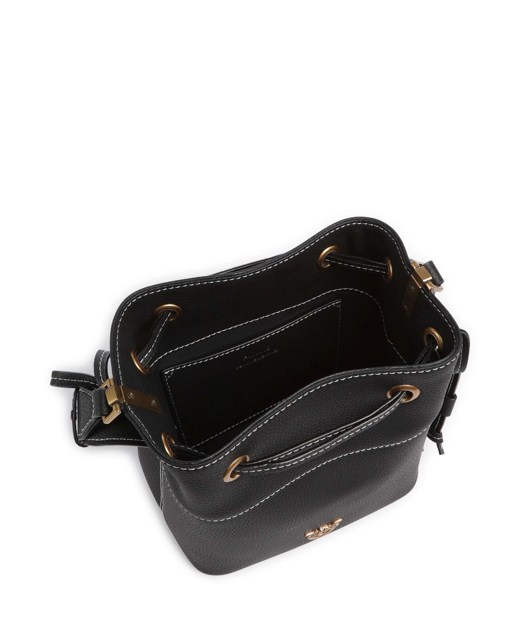 Pinko Secchiello Mini Bucket bag nero/antique gold - Image 6