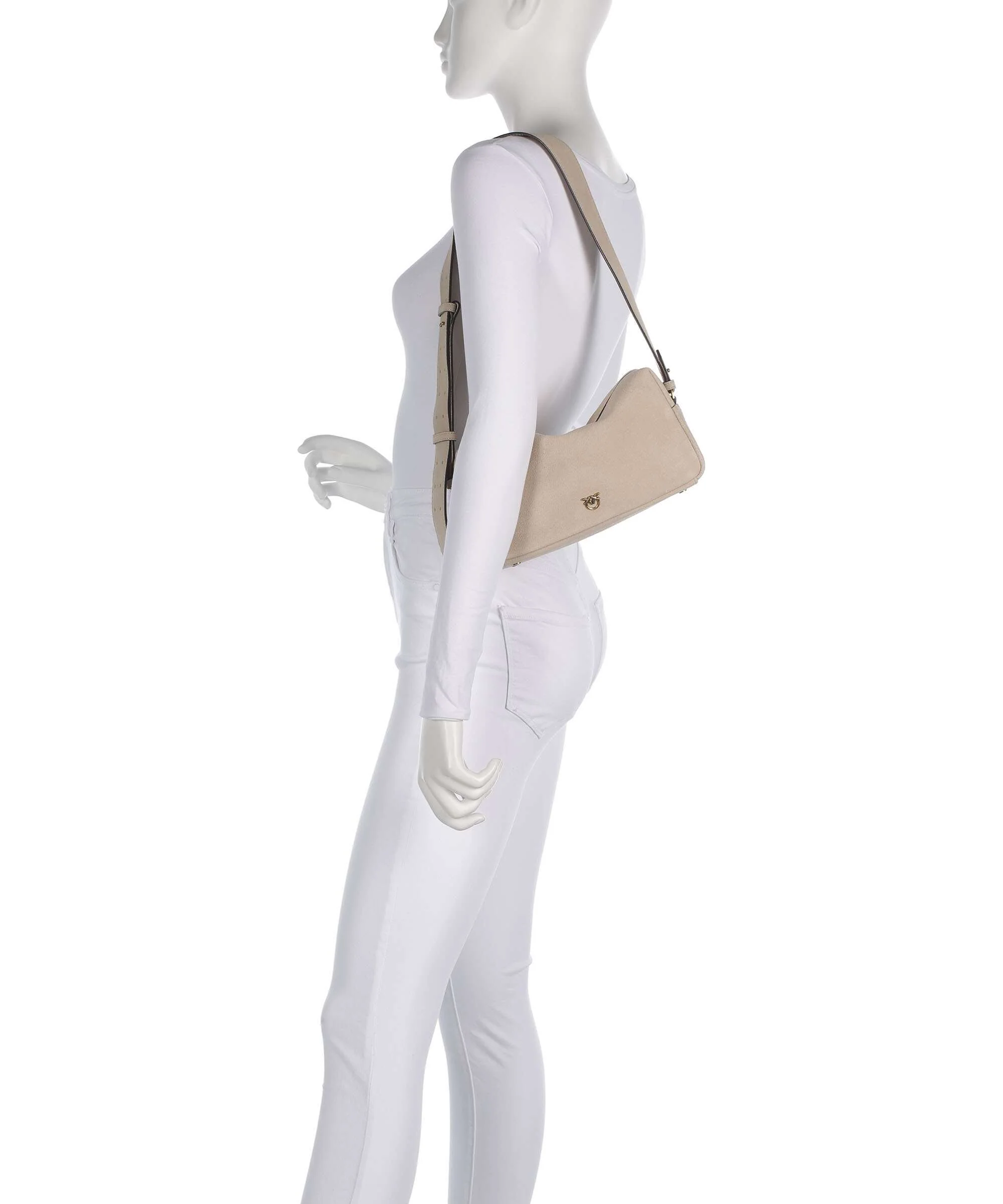 Pinko Shoulder bag beige/grigio fumo/antique gold - Image 3