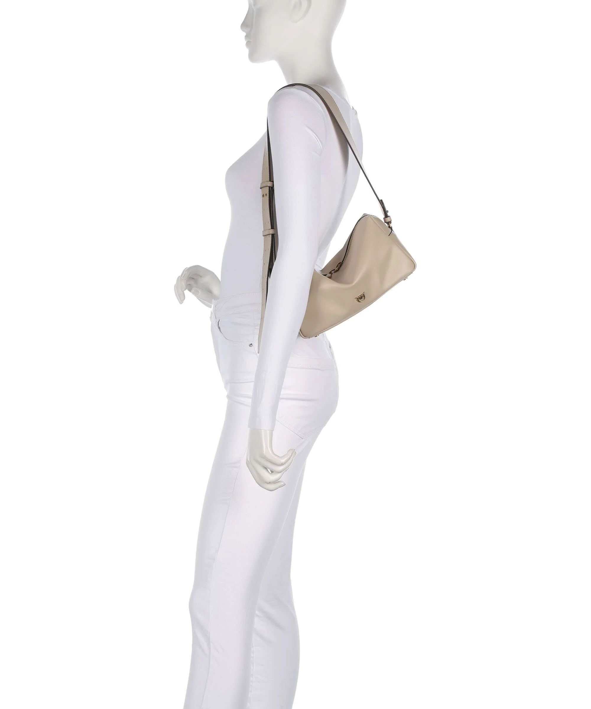 Pinko Shoulder bag beige/grigio fumo/antique gold - Image 3
