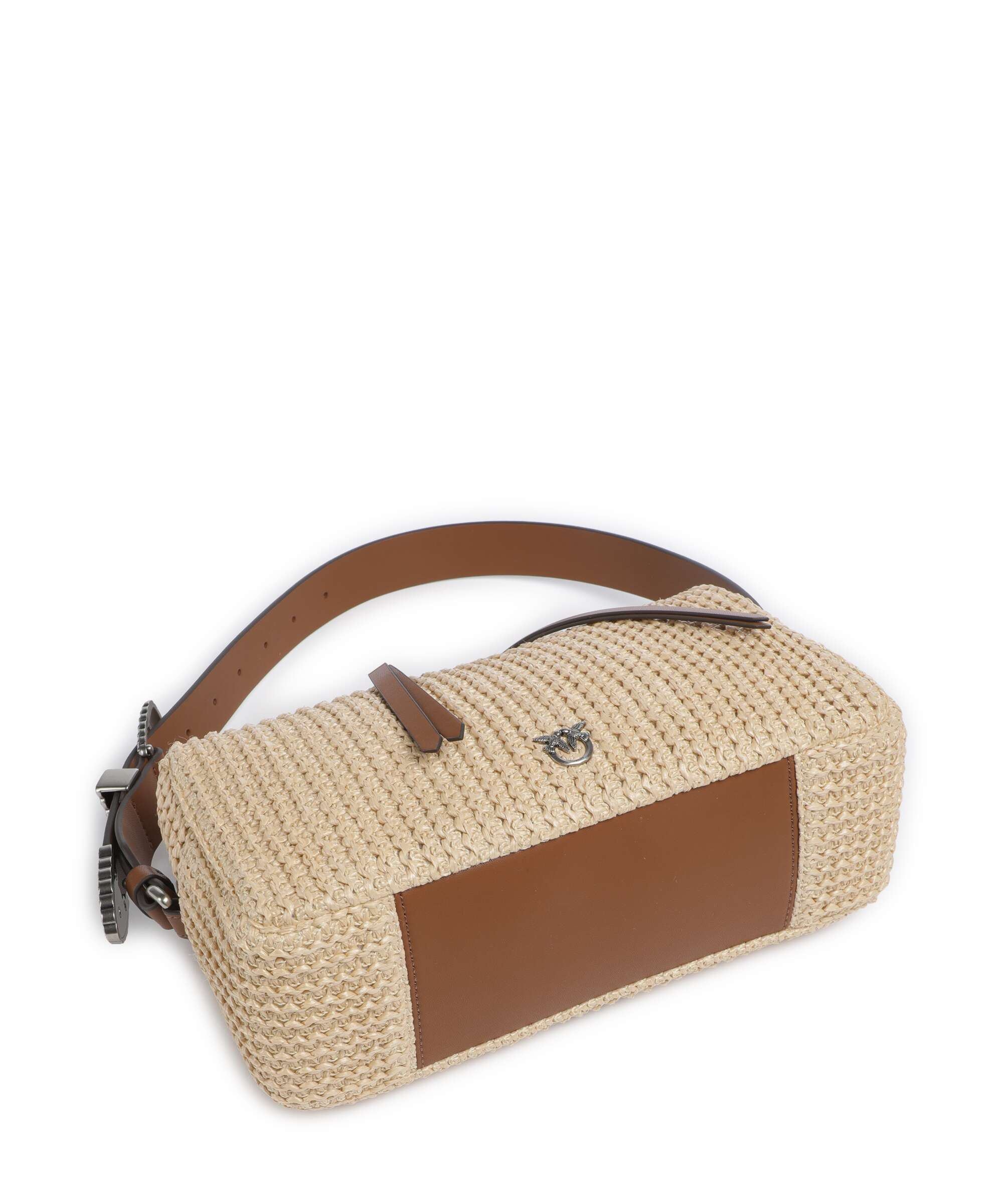 Pinko Shoulder bag paglia/cuoio/old silver - Image 5