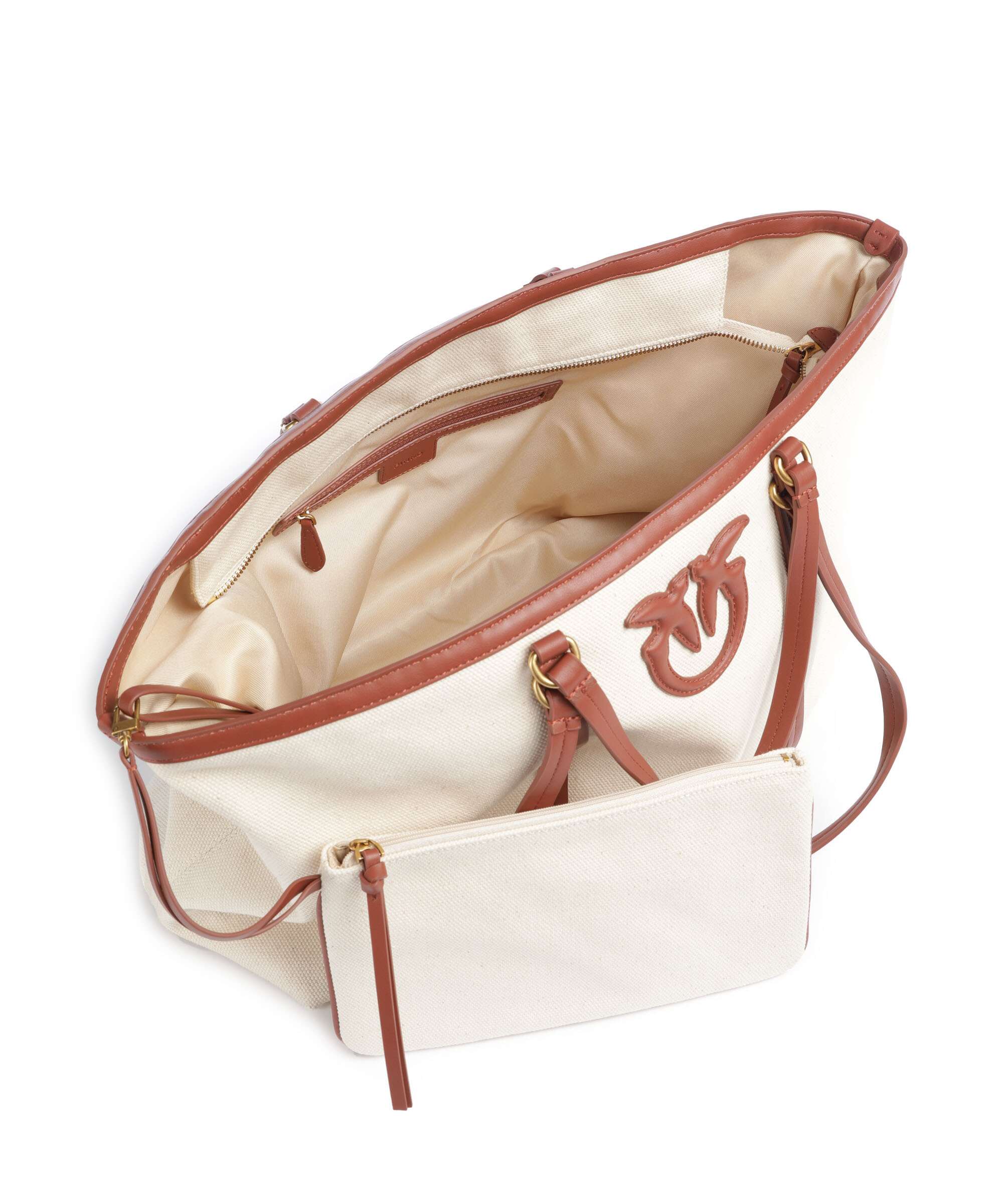 Pinko Tote bag beige/cuoio/antique gold - Image 5