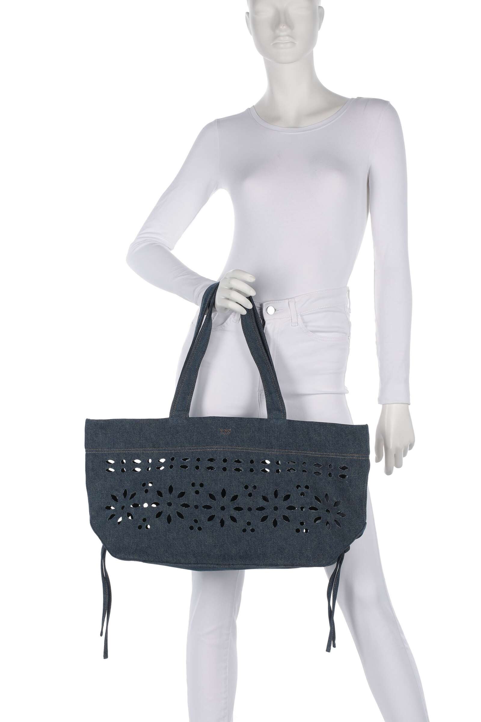 Pinko Tote bag lavaggio marmorizzato/old nick - Image 3