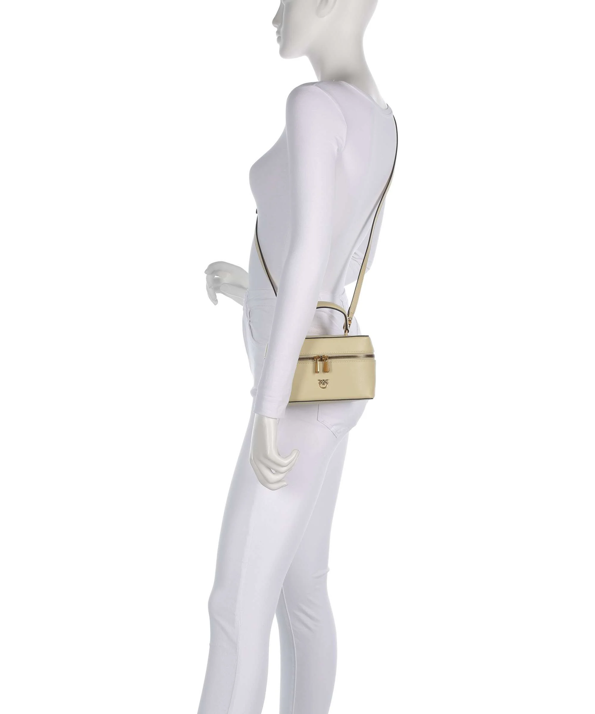 Pinko Vanity Mini Crossbody bag giallo vaniglia/antique gold - Image 3