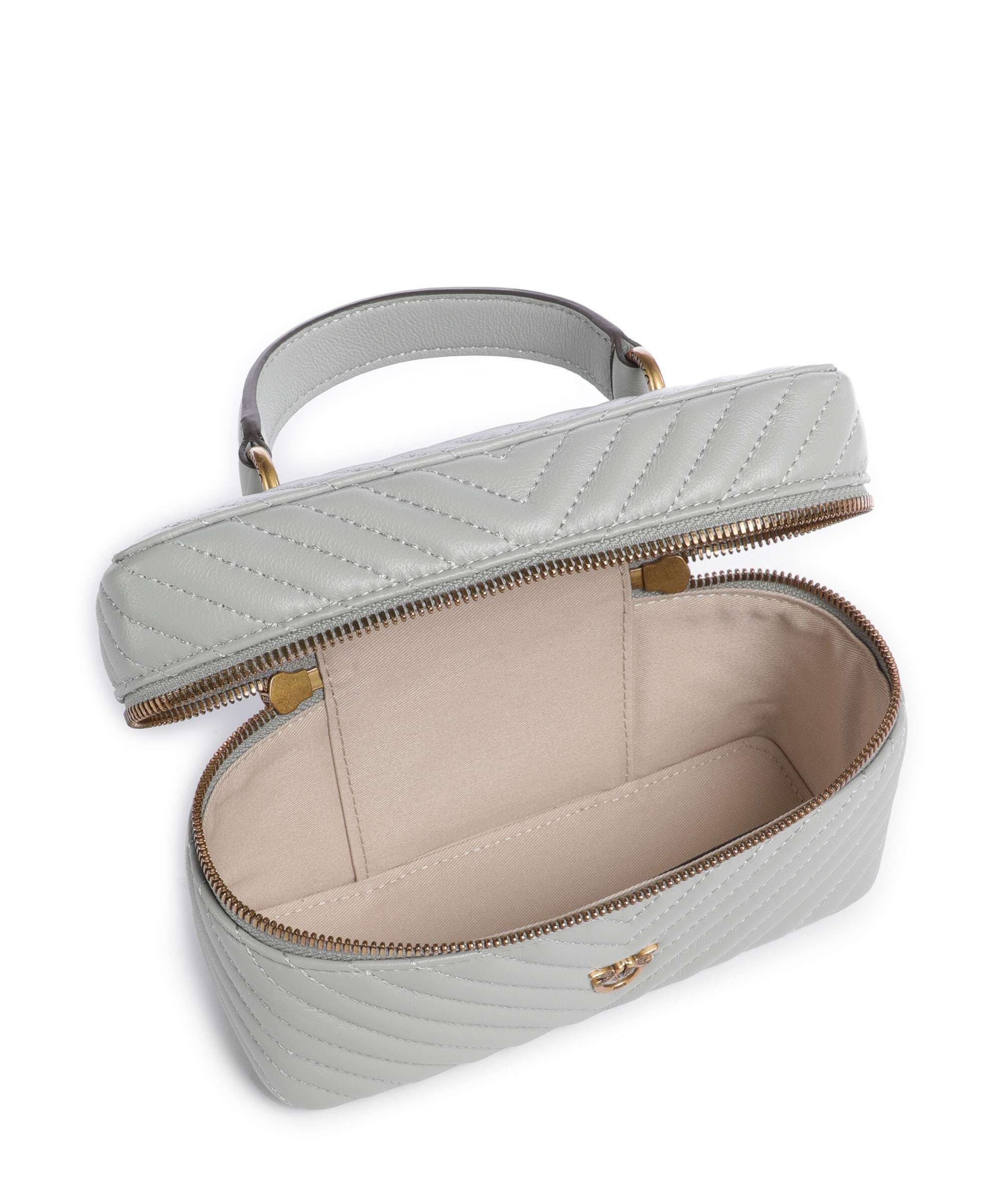 Pinko Vanity Mini Handbag grigio perla/antique gold - Image 6