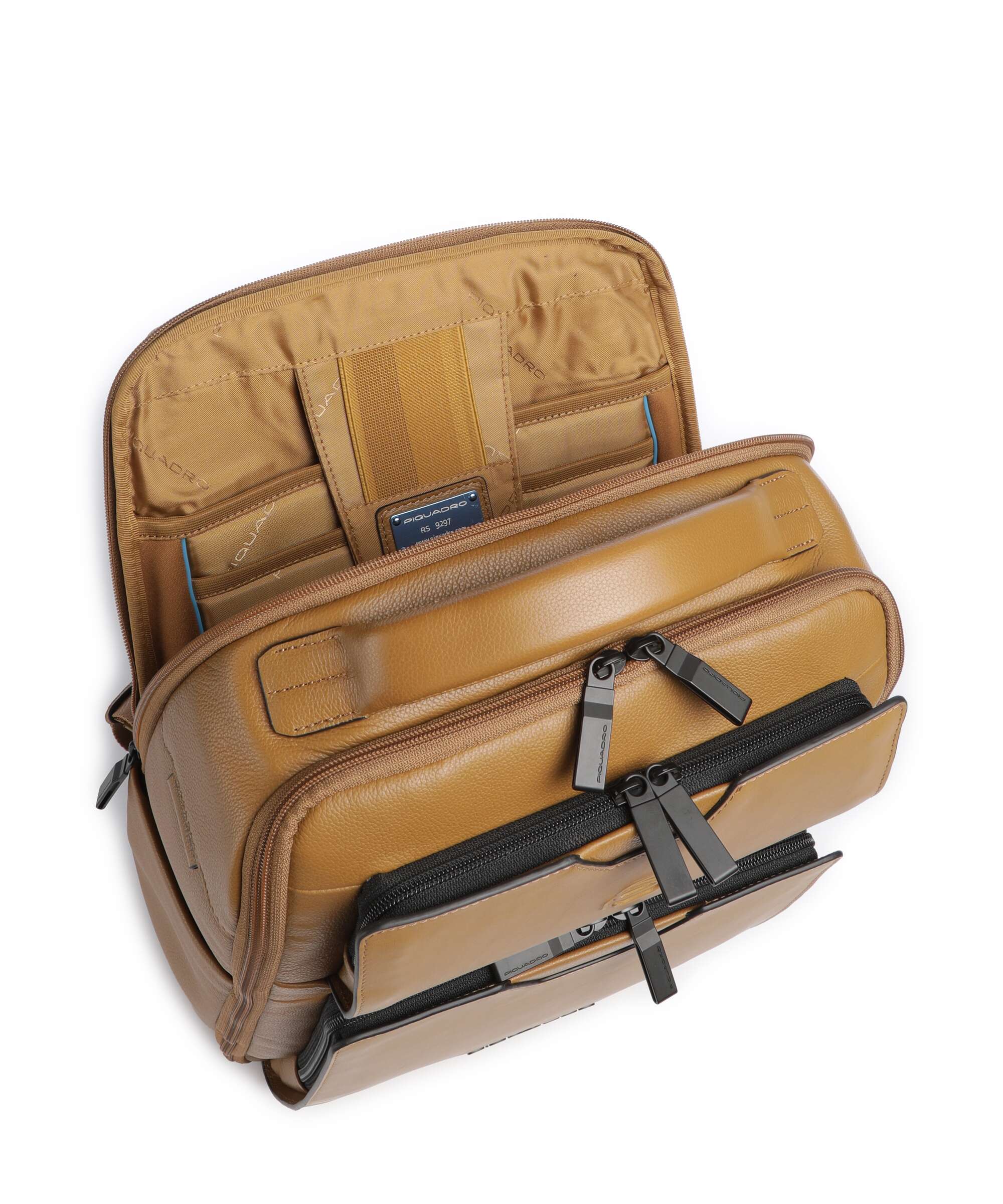 Piquadro Ael Laptop backpack yellow - Image 6
