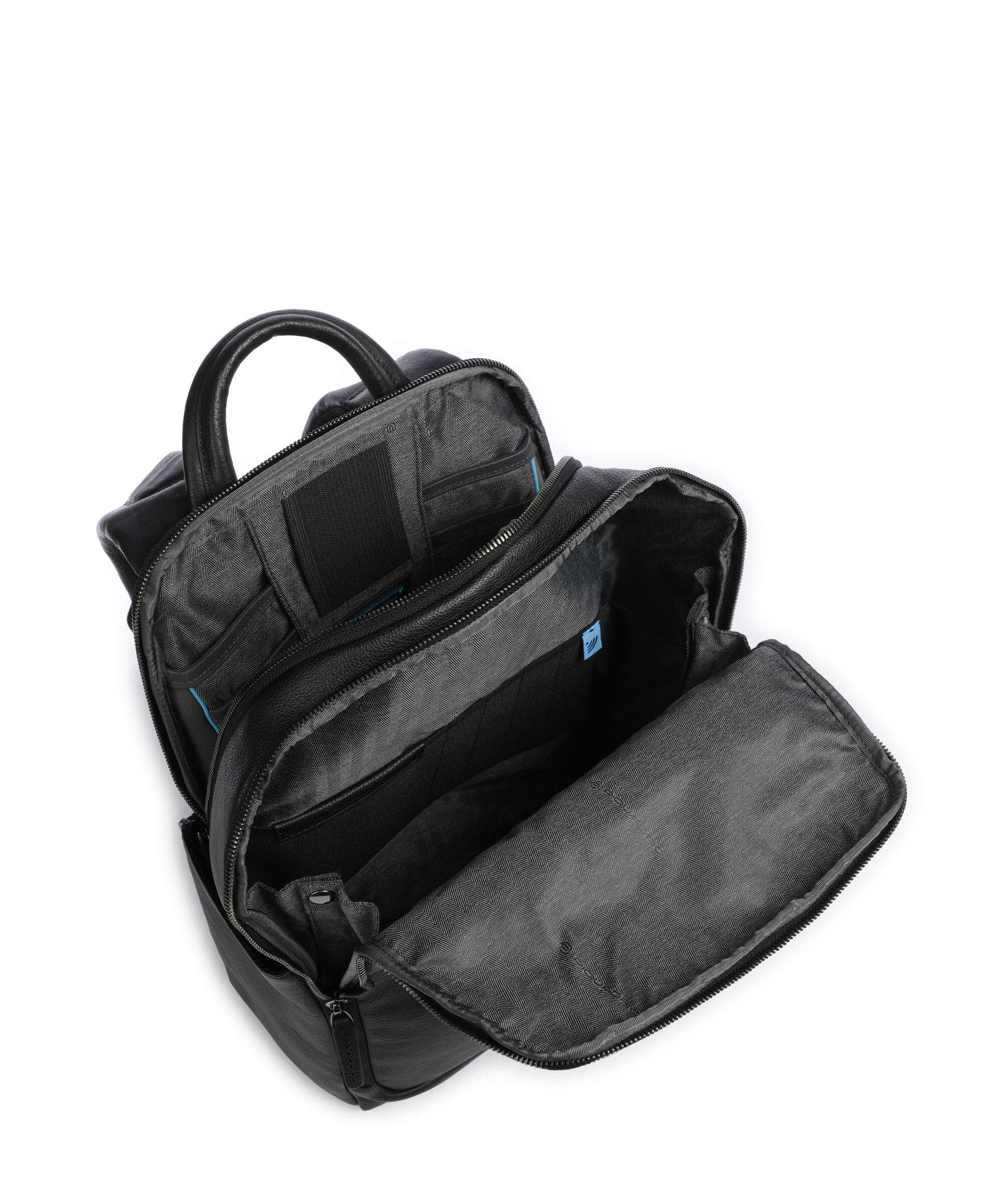 Piquadro Black Square Backpack nero - Image 6