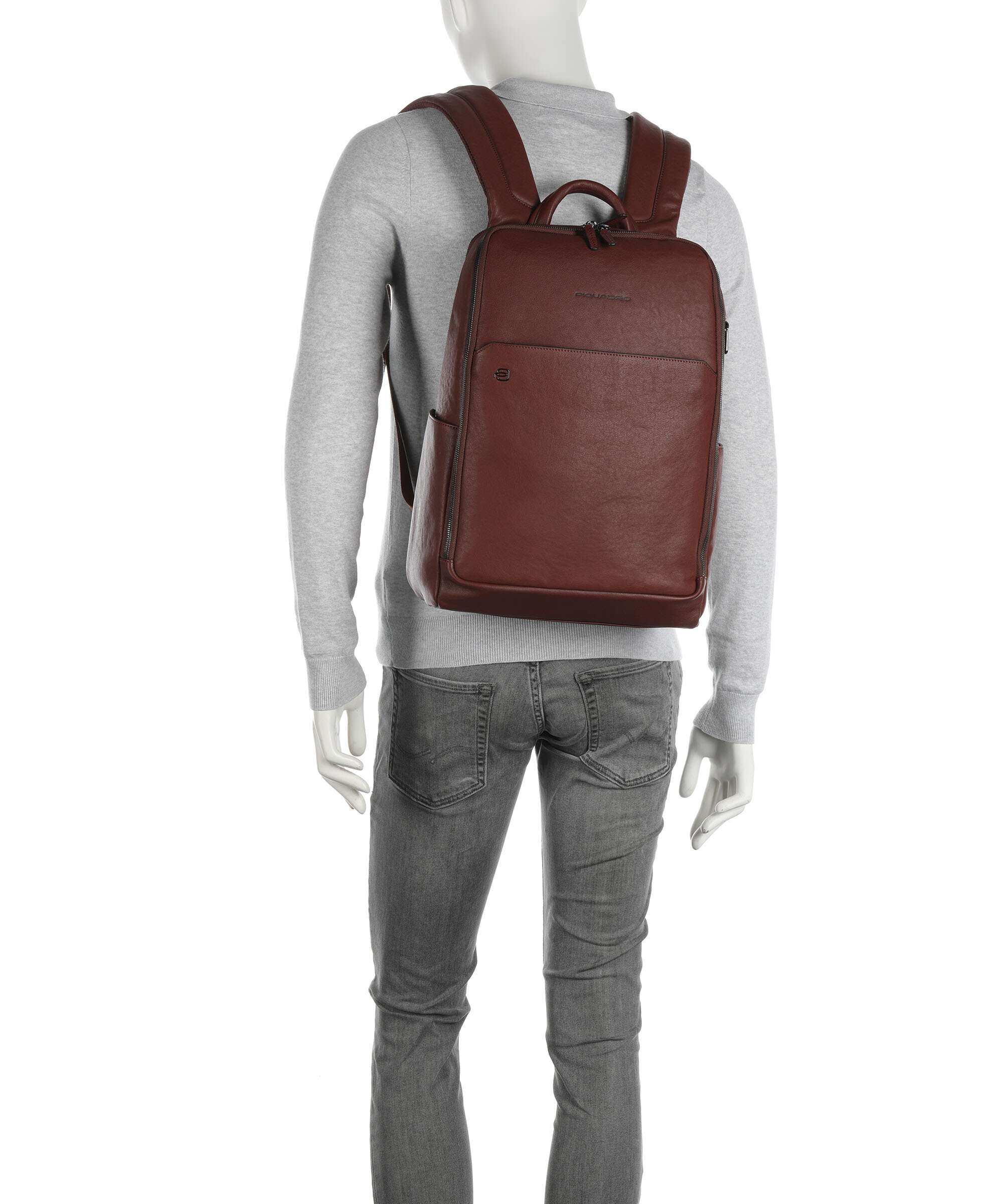 Piquadro Black Square Backpack tabacco - Image 4