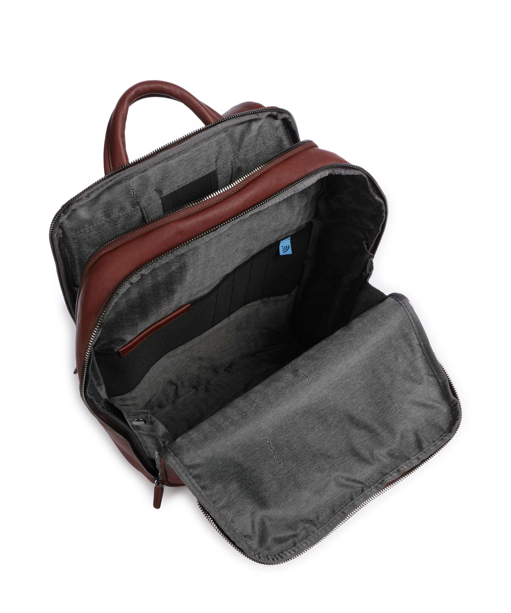 Piquadro Black Square Backpack tabacco - Image 6