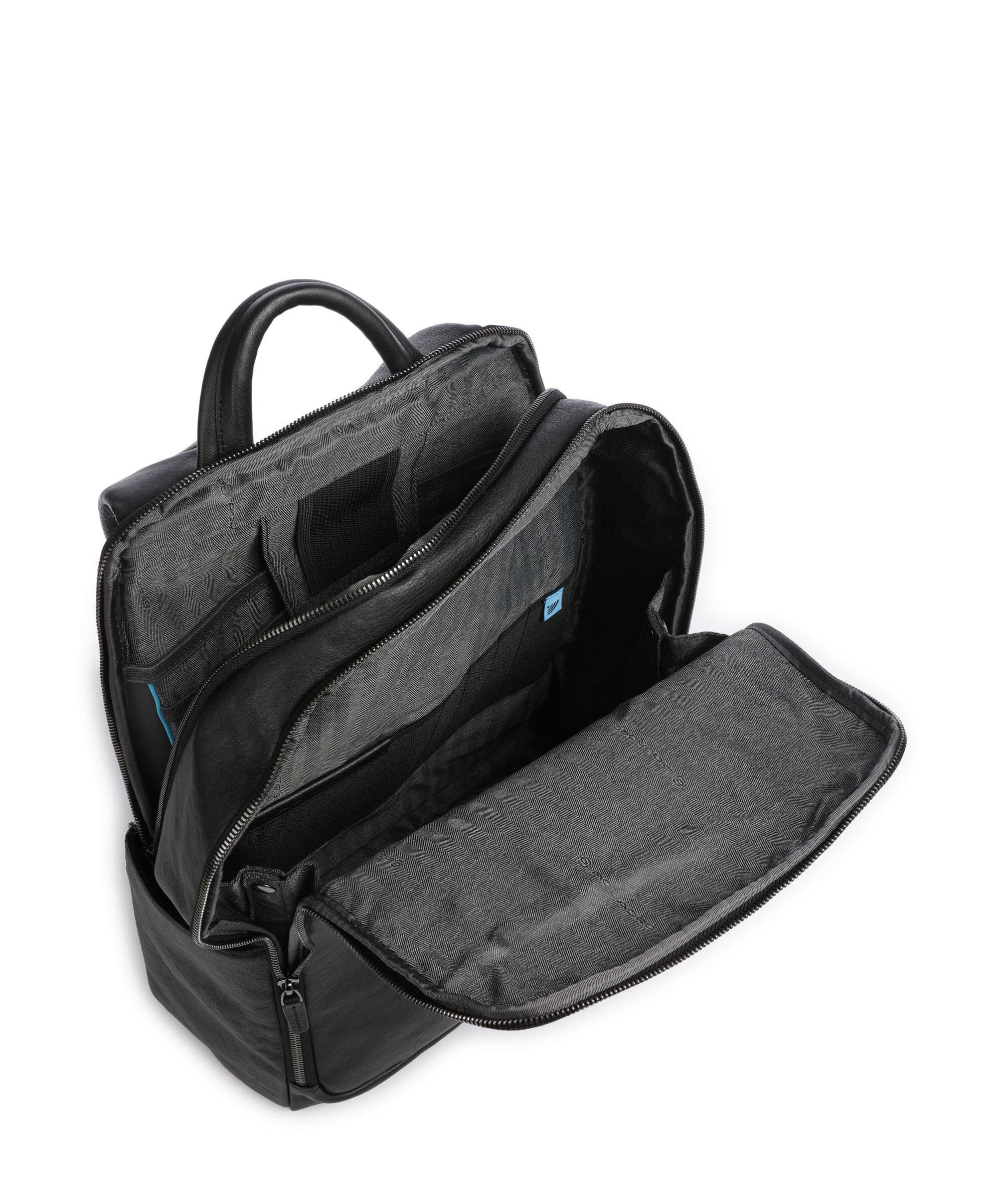 Piquadro Black Square Backpack nero - Image 6