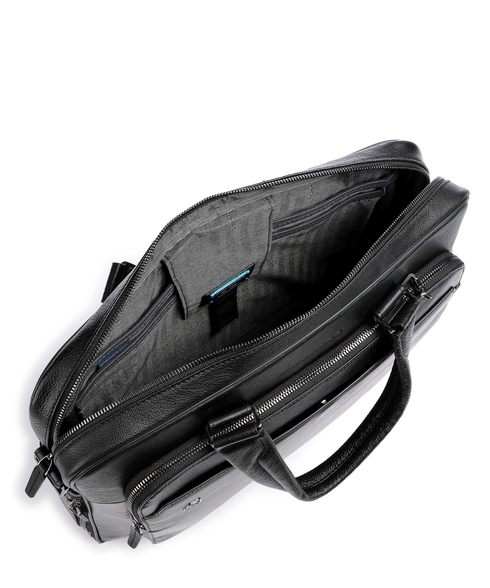 Piquadro Black Square Briefcase black - Image 5