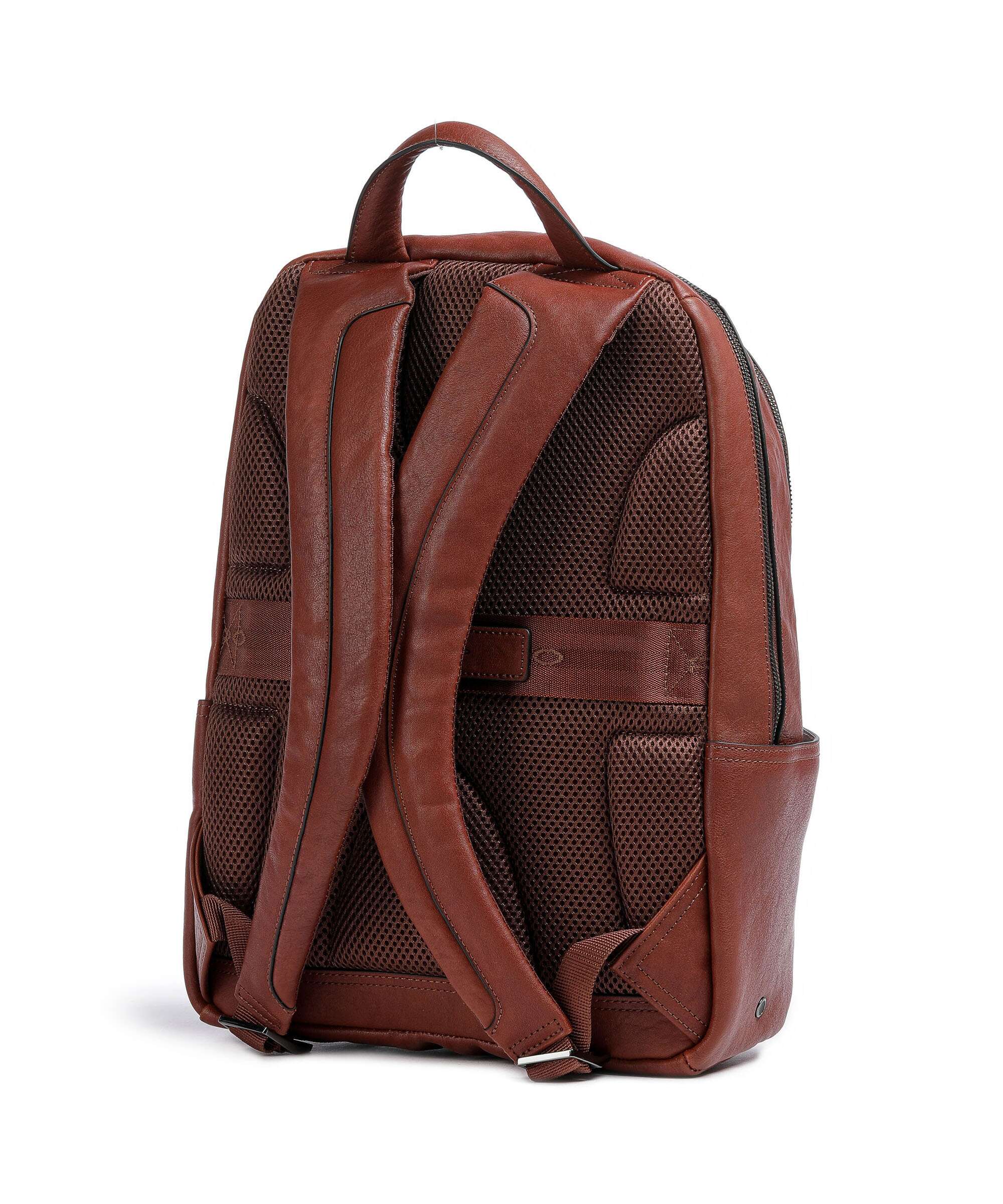 Piquadro Black Square Laptop backpack cuoio - Image 2
