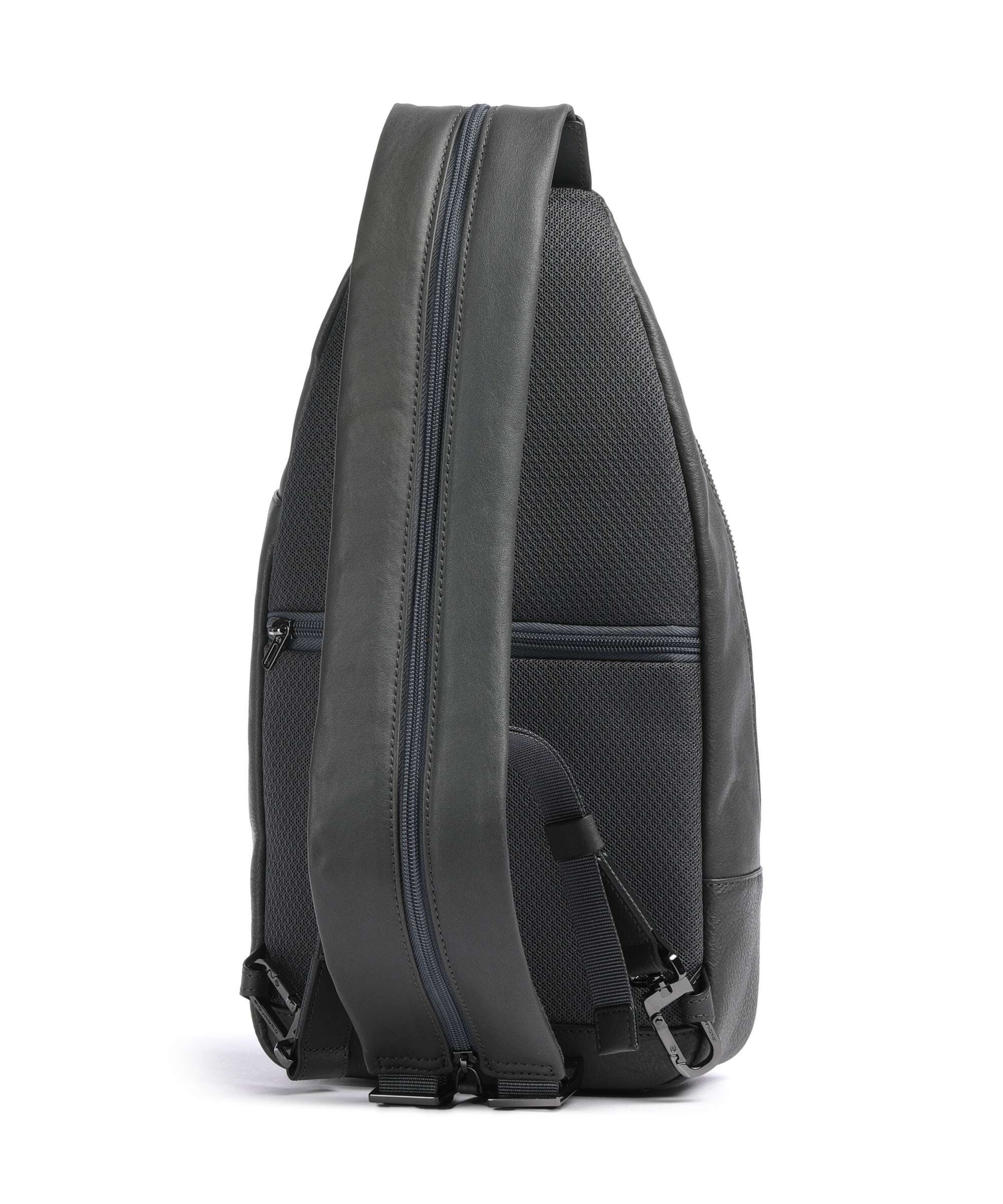 Piquadro Black Square Sling bag blue ocean - Image 2
