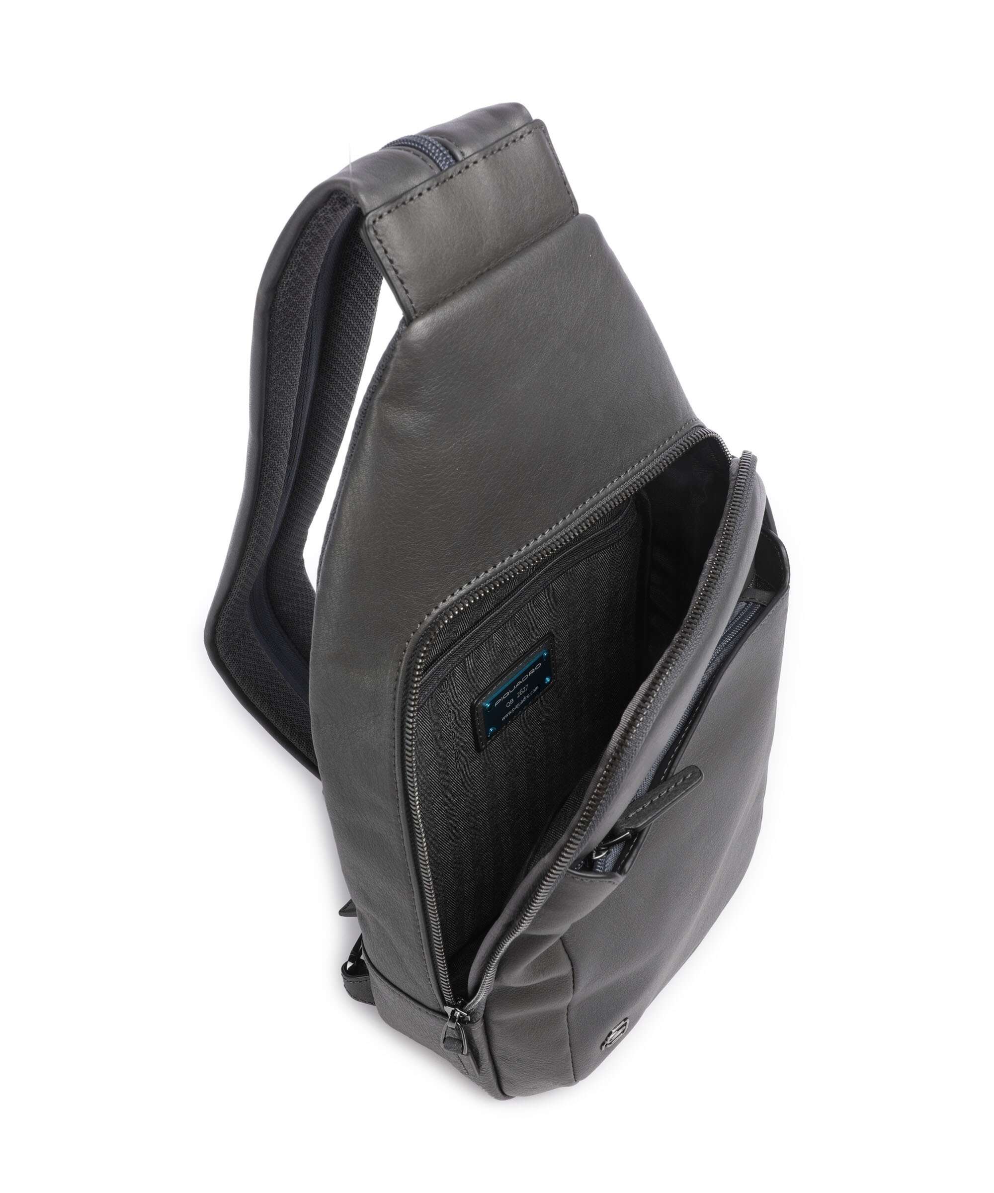 Piquadro Black Square Sling bag blue ocean - Image 5