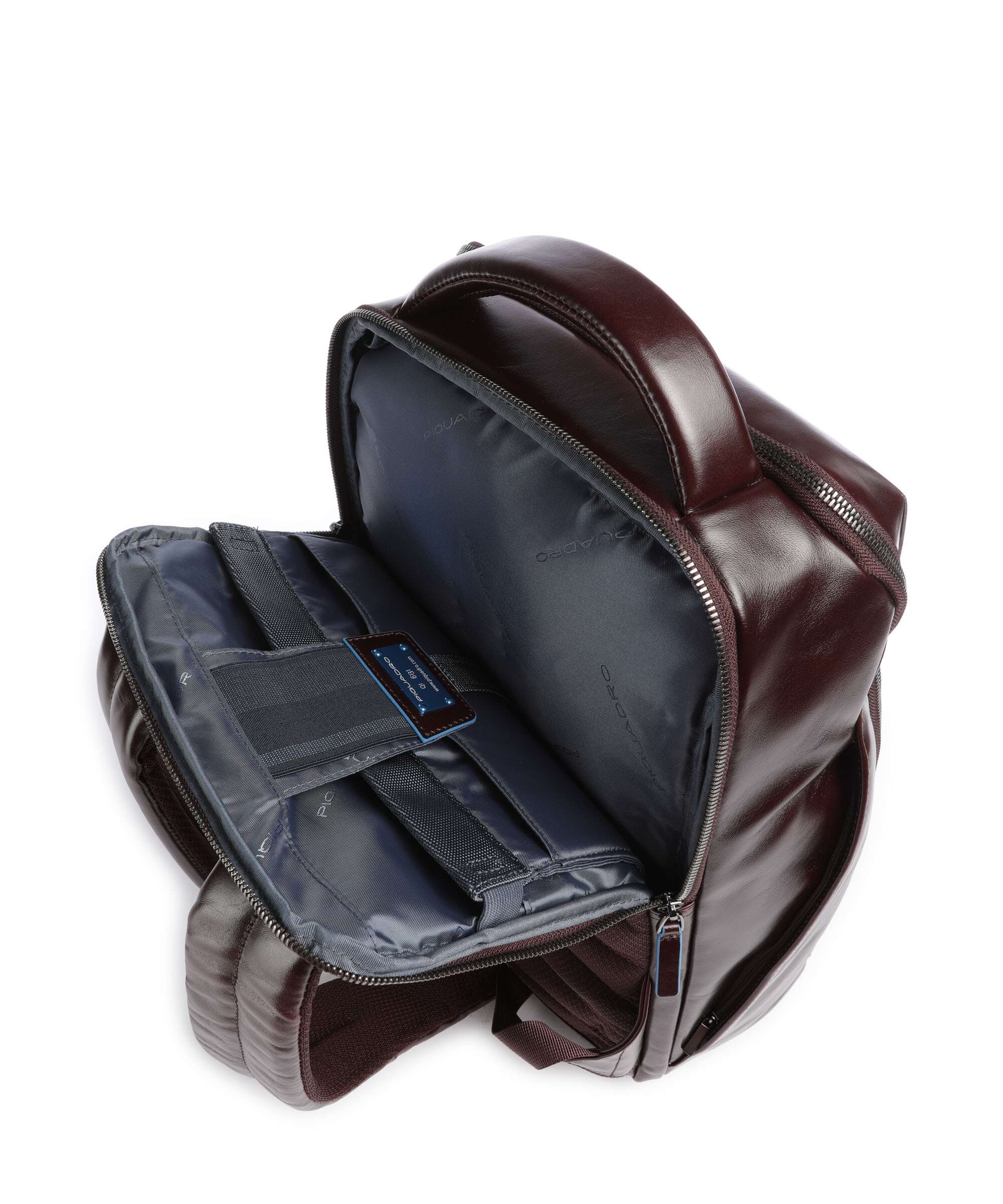 Piquadro Blue Square Backpack mogano - Image 6