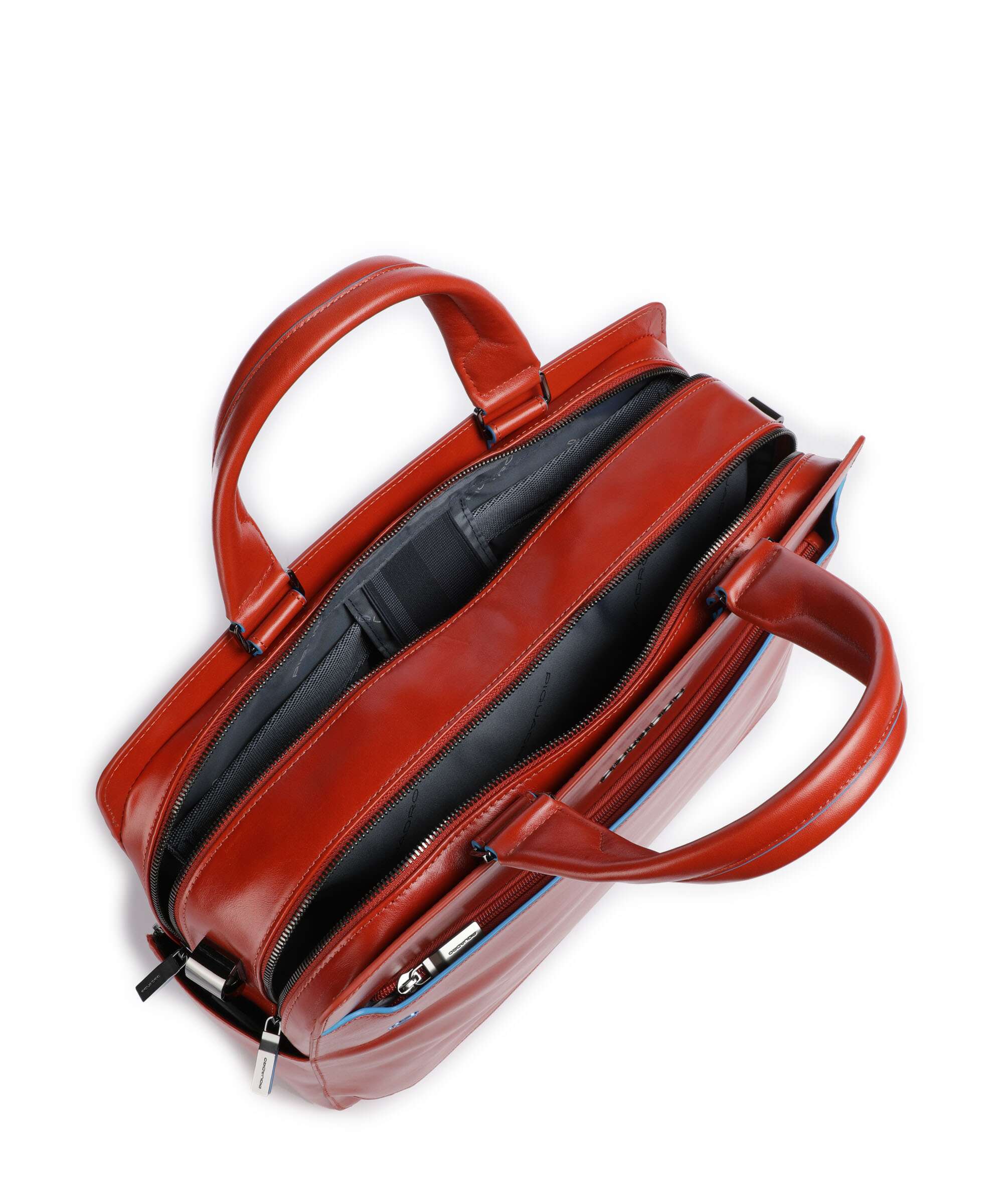 Piquadro Blue Square Briefcase tabacco - Image 6