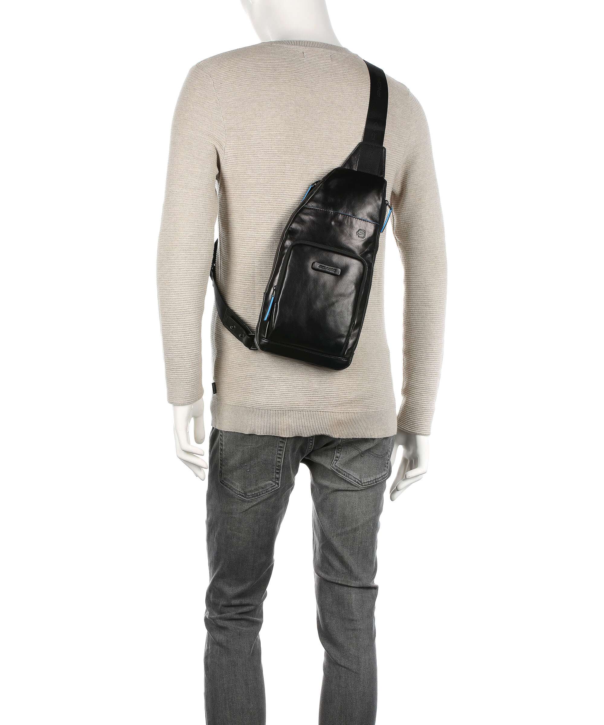 Piquadro Blue Square Revamp Sling bag black - Image 3