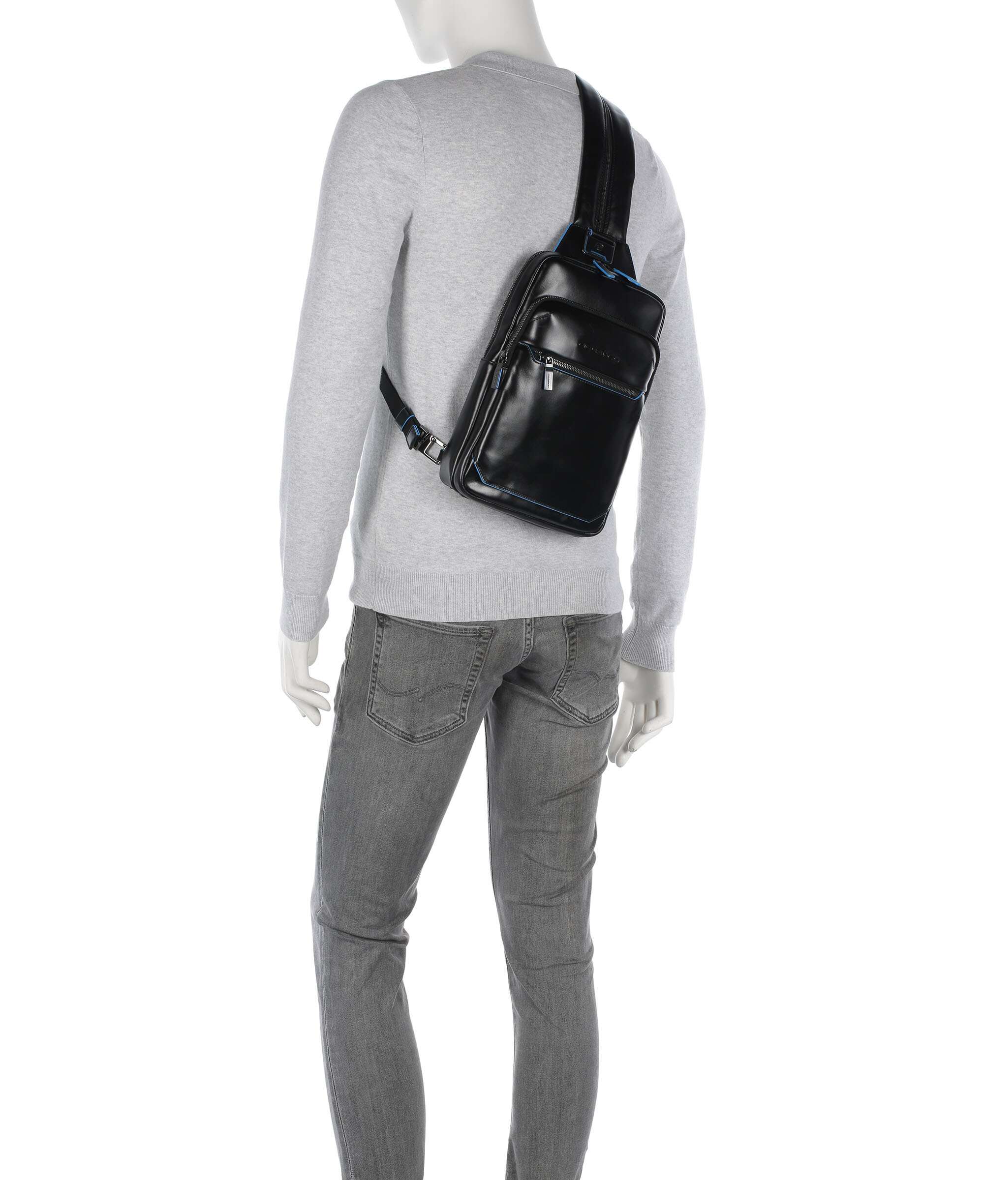 Piquadro Blue Square Sling bag nero - Image 3