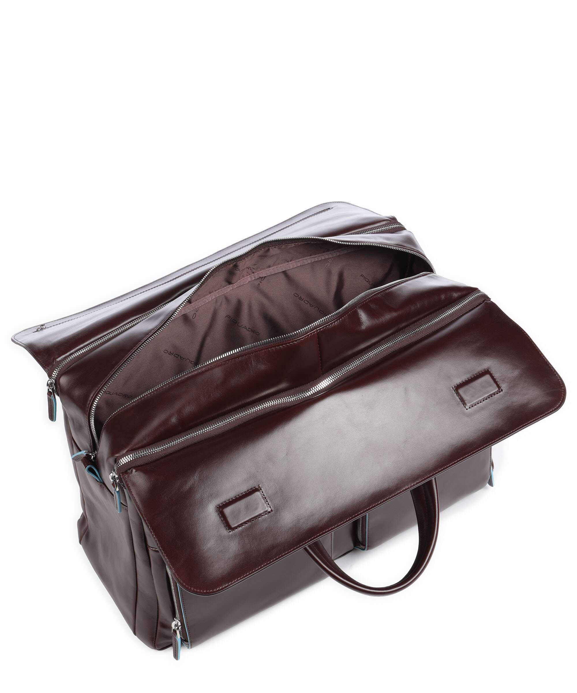 Piquadro Blue Square Weekend bag mahogany - Image 5