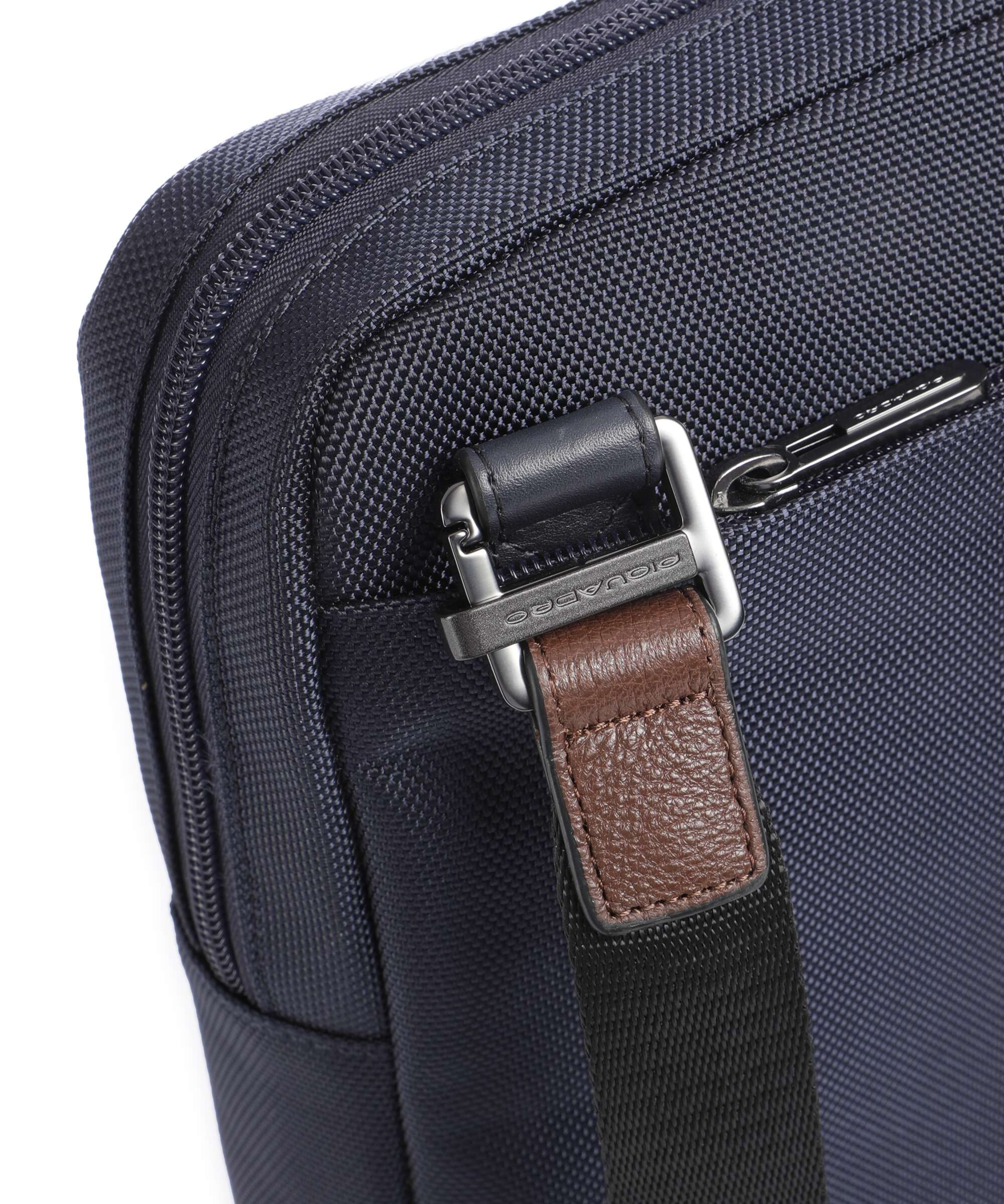 Piquadro Brief 2 Crossbody bag blue/cognac - Image 4