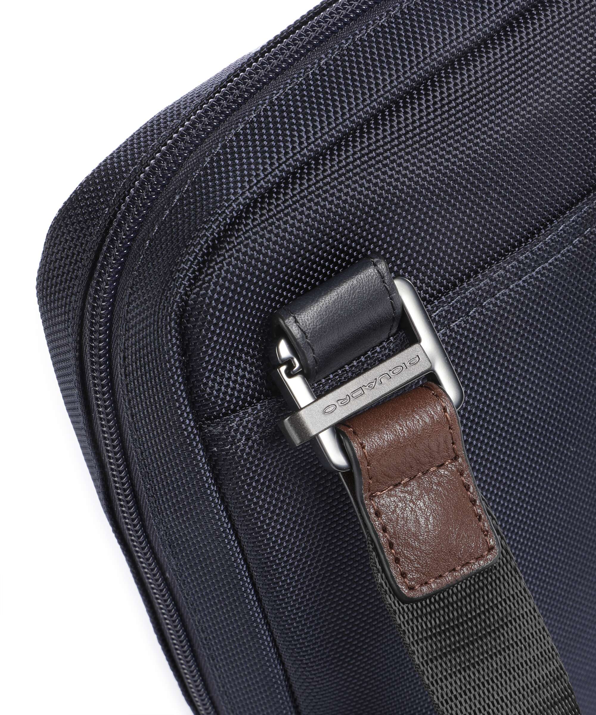 Piquadro Brief 2 Crossbody bag blue/cognac - Image 4