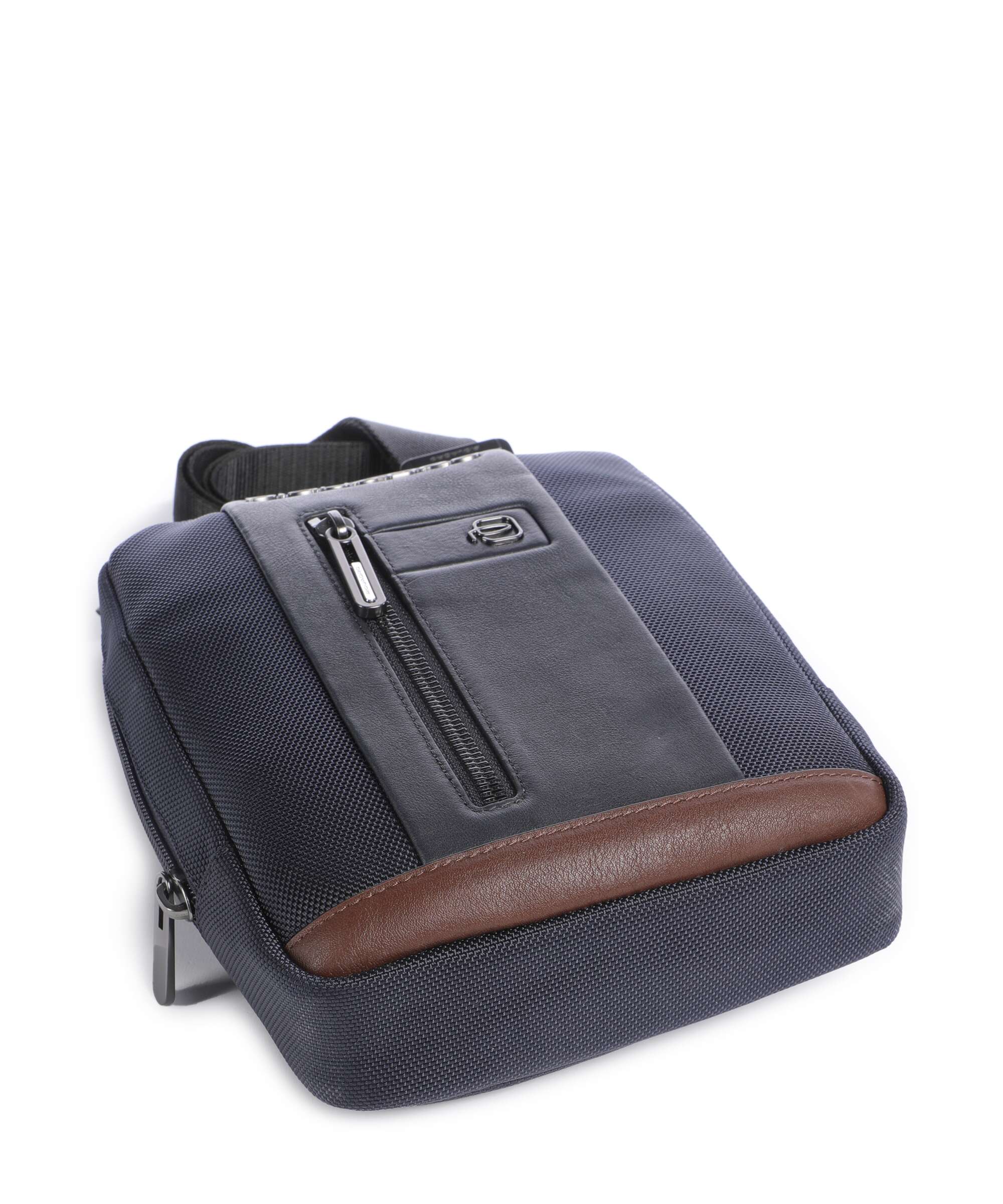 Piquadro Brief 2 Crossbody bag blue/cognac - Image 5