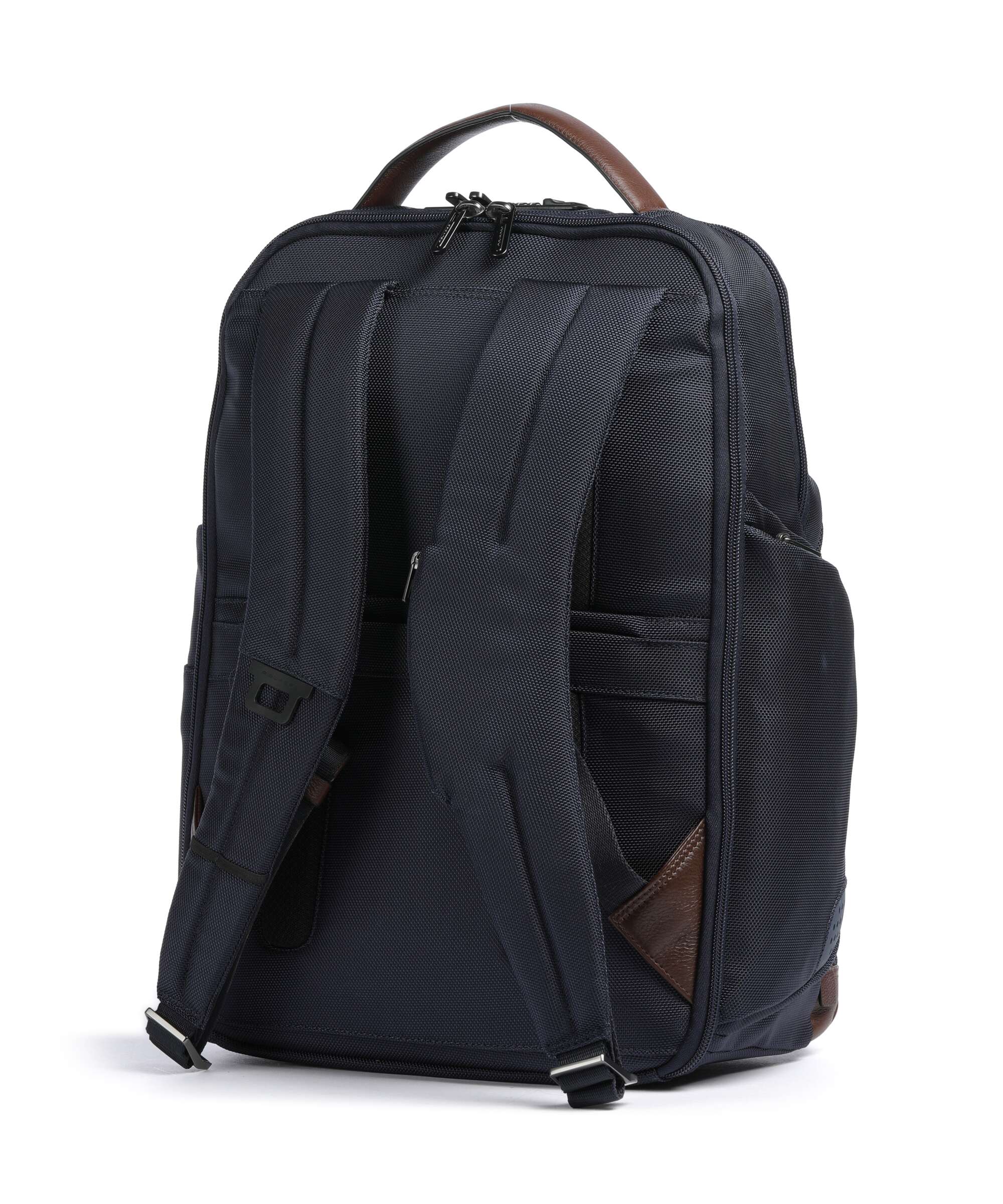 Piquadro Brief 2 Laptop backpack blue/cognac - Image 2
