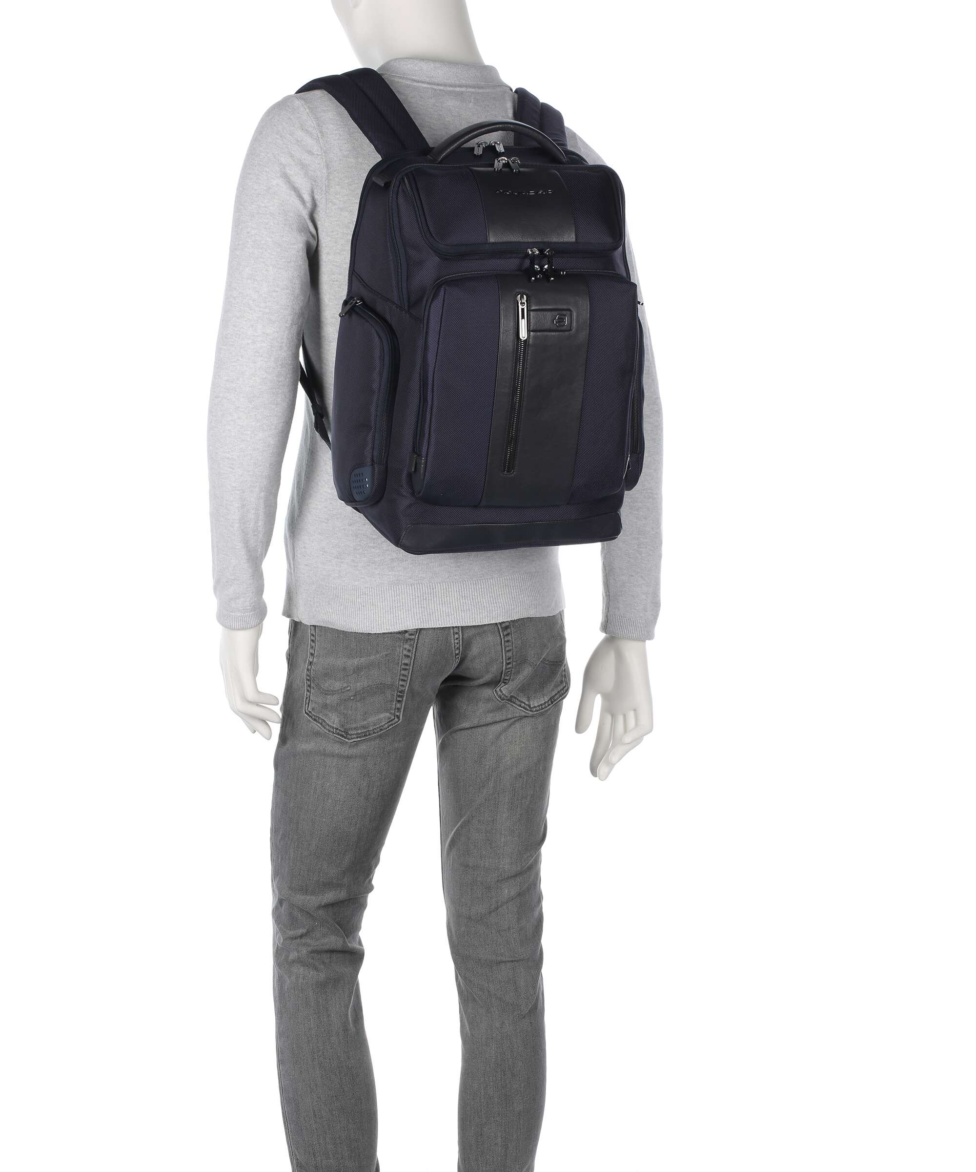 Piquadro Brief 2 Laptop backpack blue - Image 3