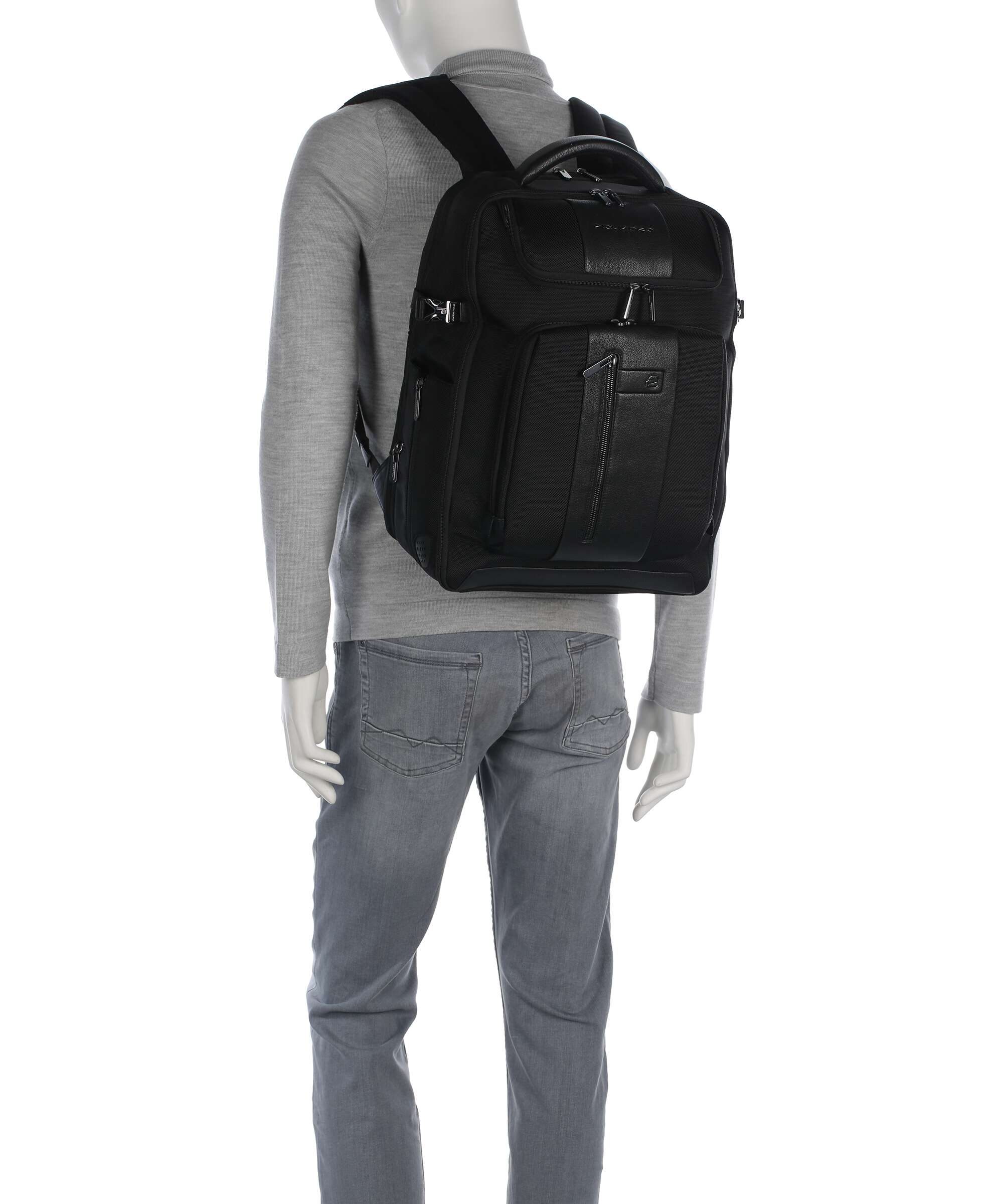 Piquadro Brief 2 Travel backpack black - Image 3