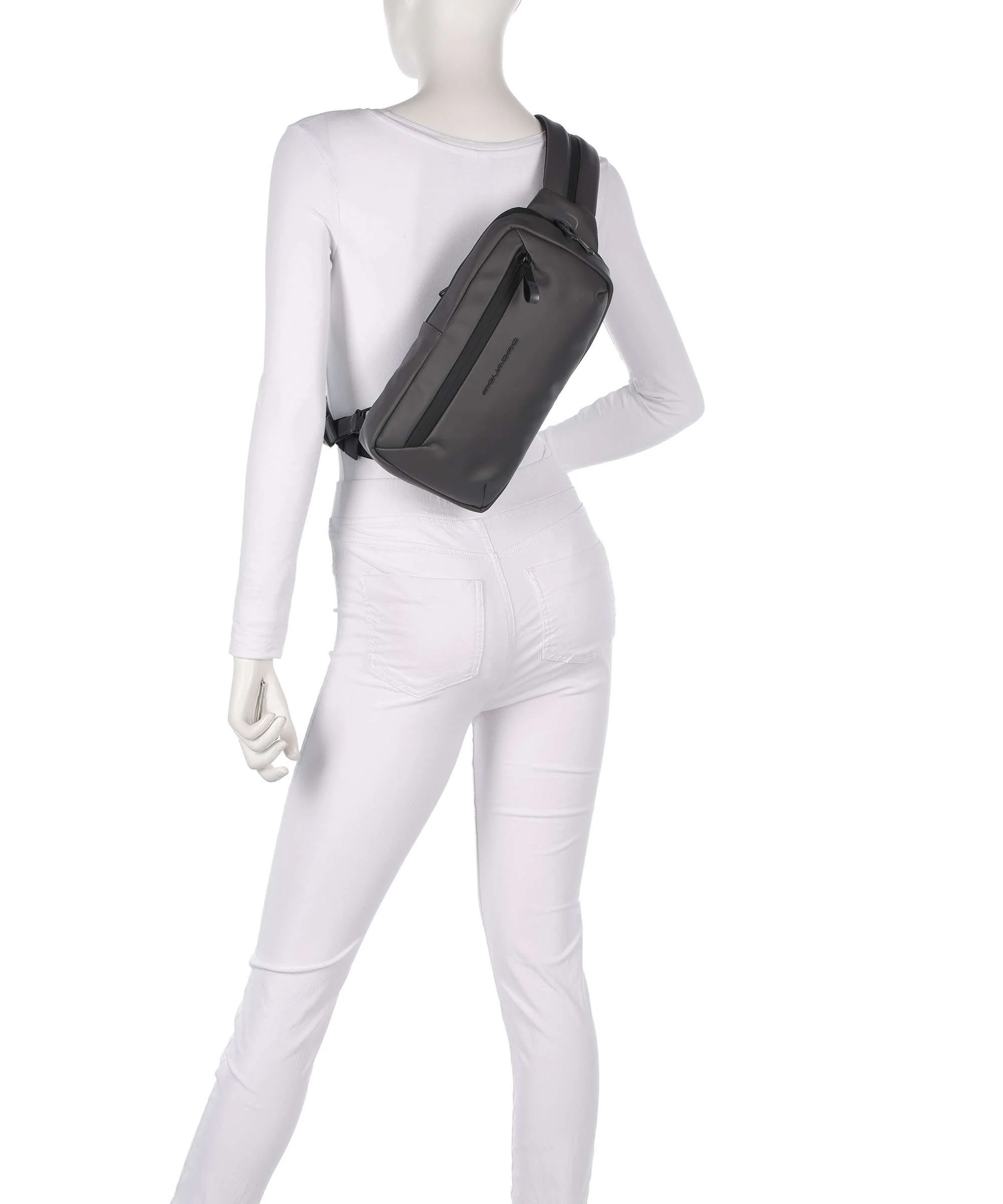 Piquadro C2OW Sling bag grigio - Image 3
