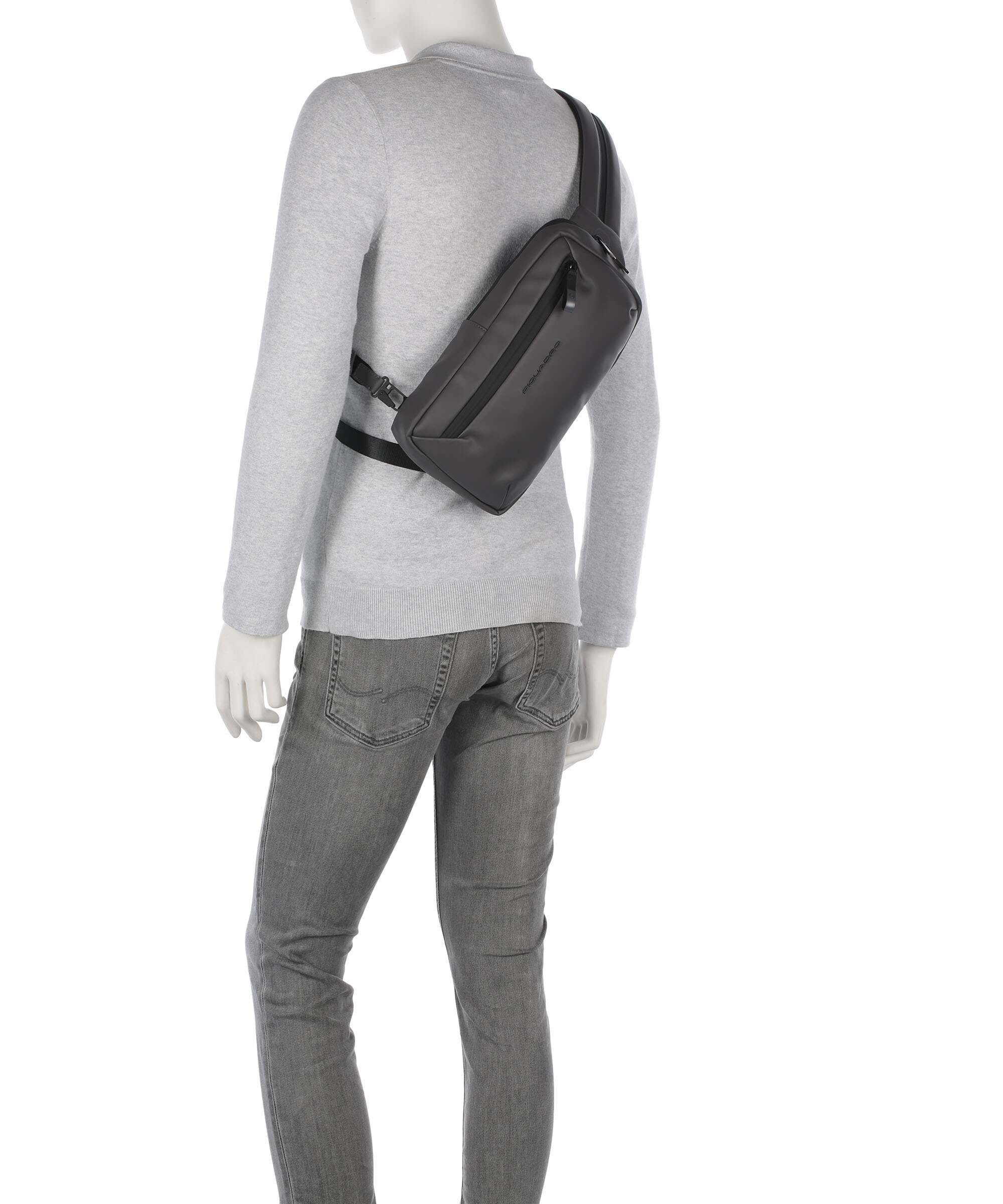 Piquadro C2OW Sling bag grigio - Image 4