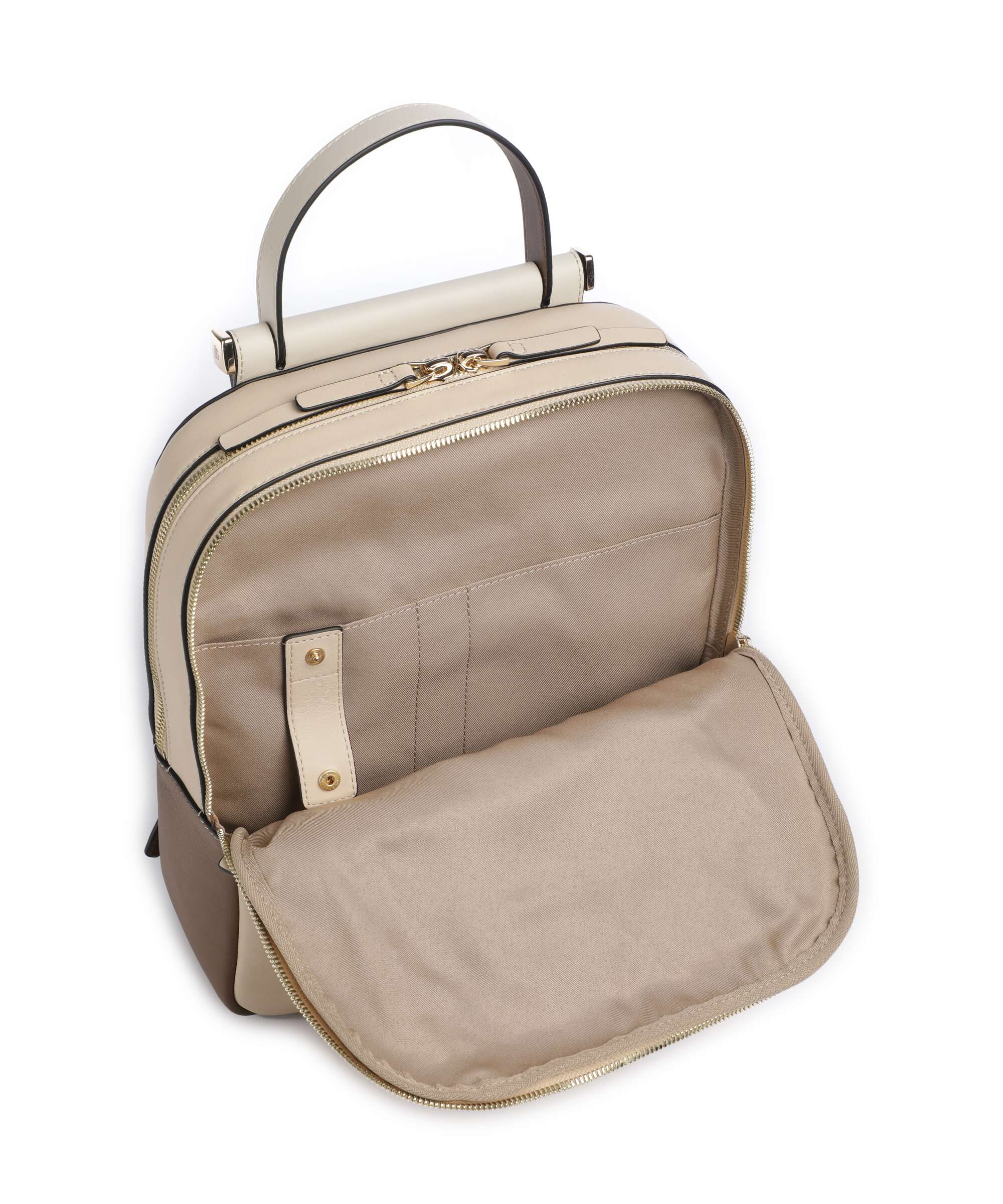 Piquadro Circle Backpack beige/cuoio - Image 4