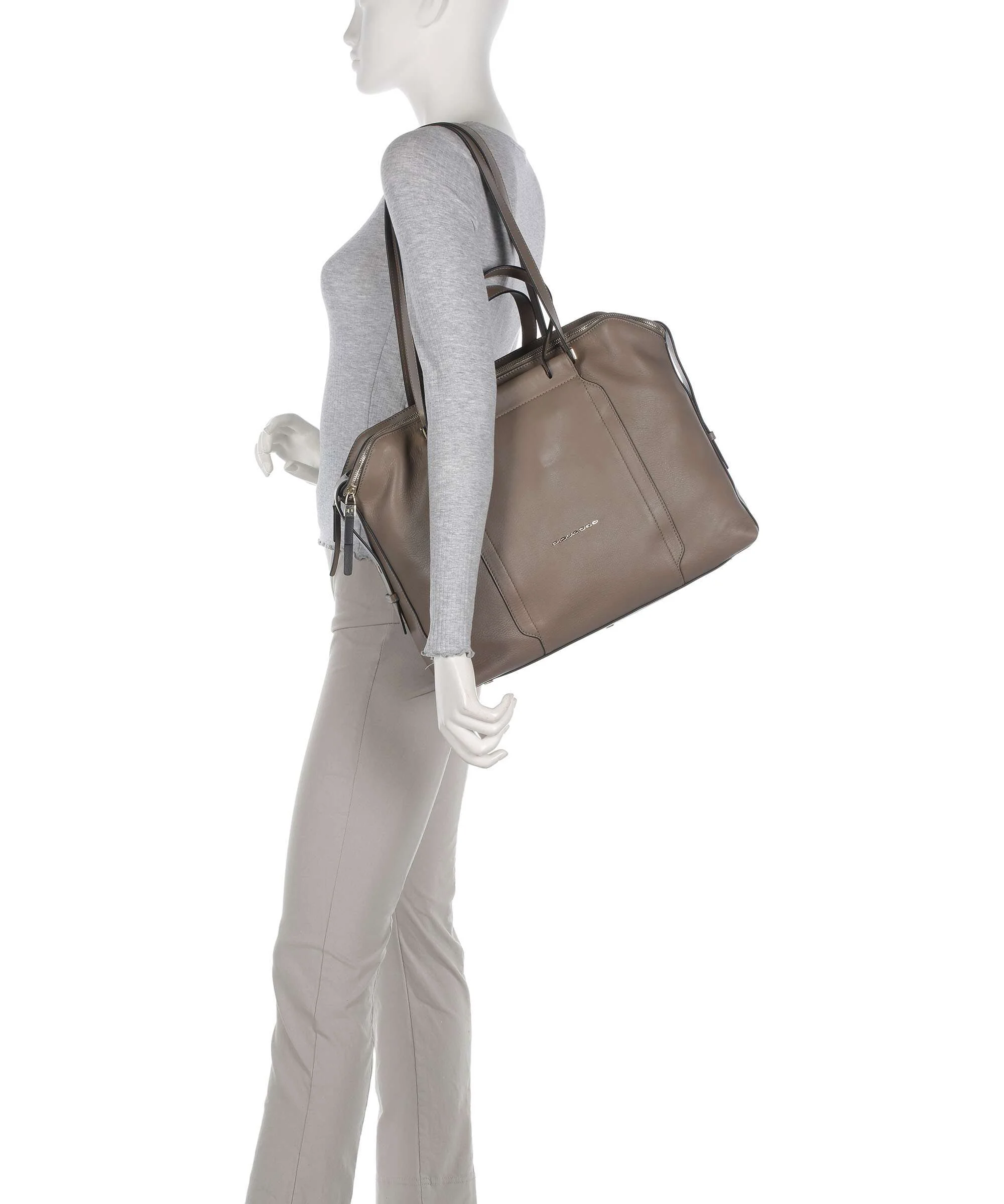 Piquadro Circle Briefcase tortora - Image 3