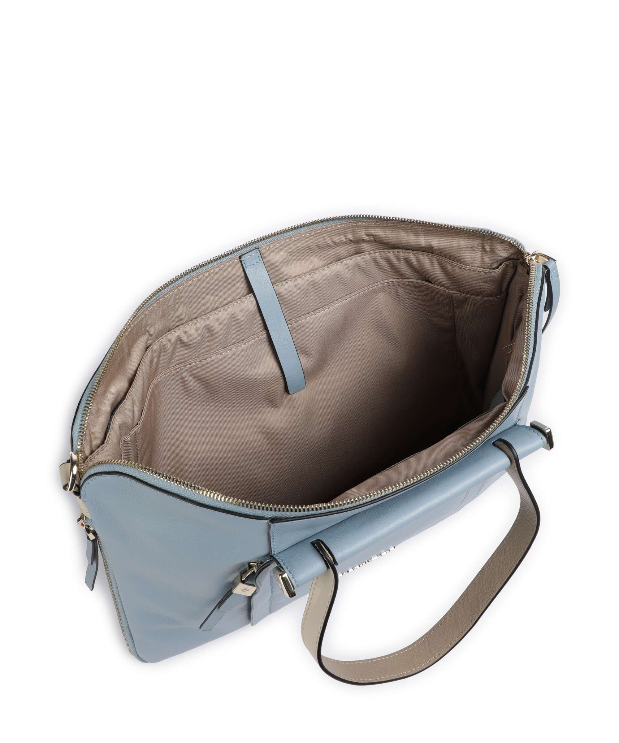 Piquadro Circle Briefcase light blue/beige - Image 6