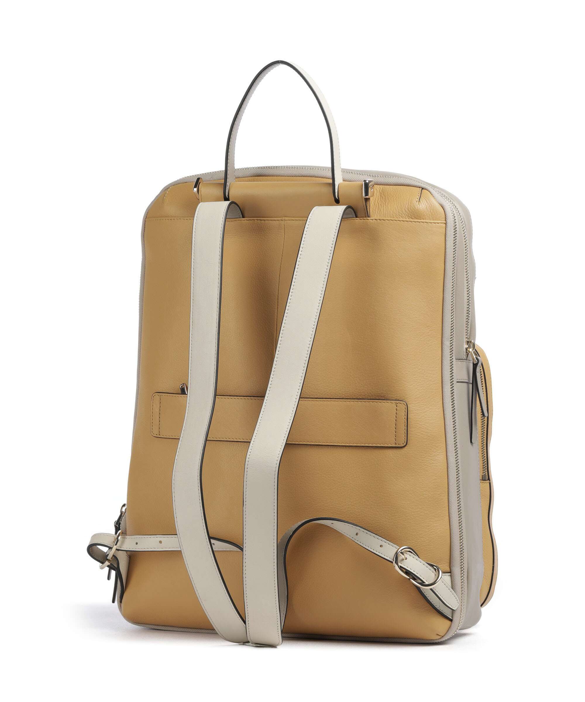 Piquadro Circle Laptop backpack yellow/beige - Image 2