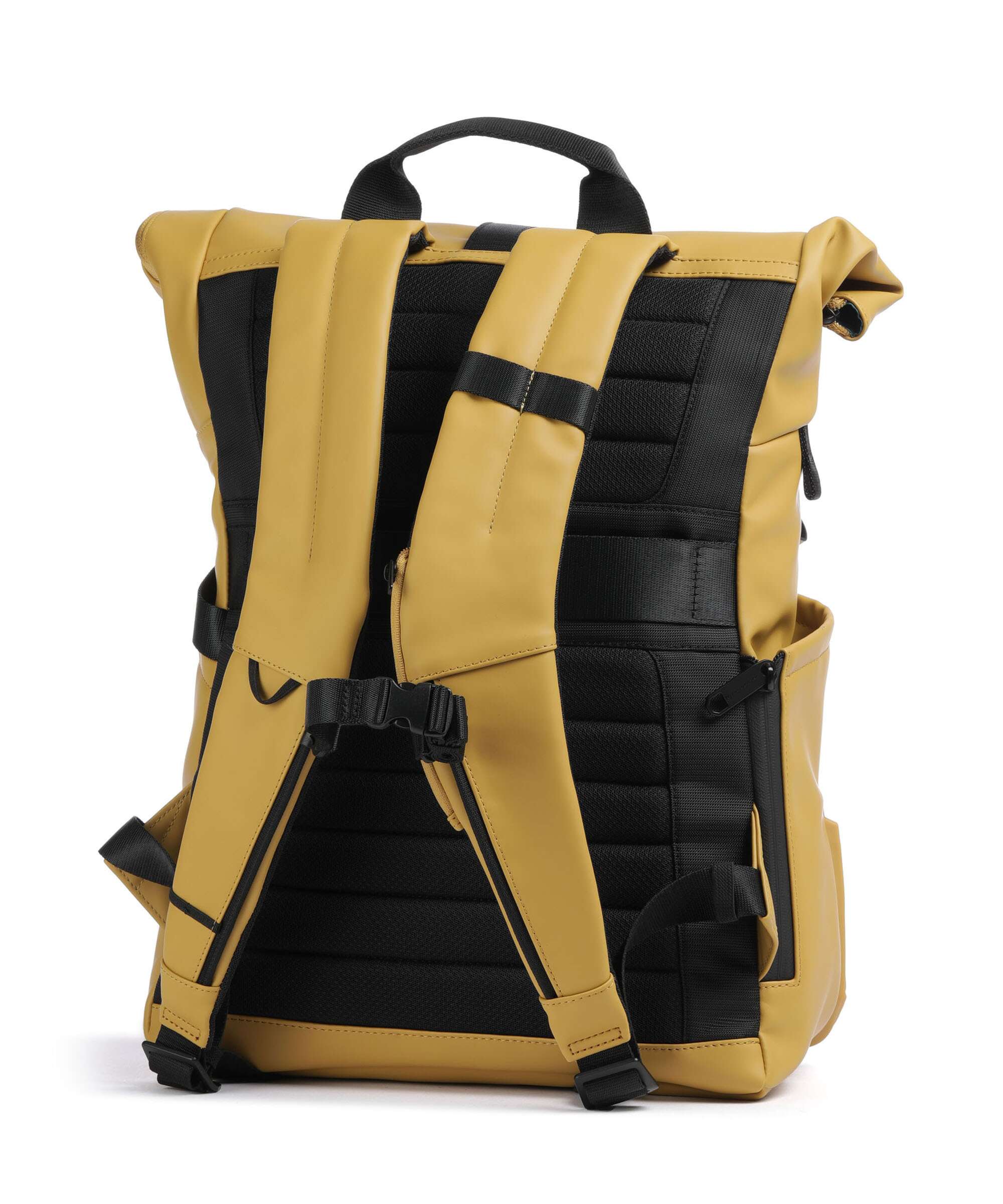 Piquadro Corner 2.0 Rolltop backpack ocra - Image 2