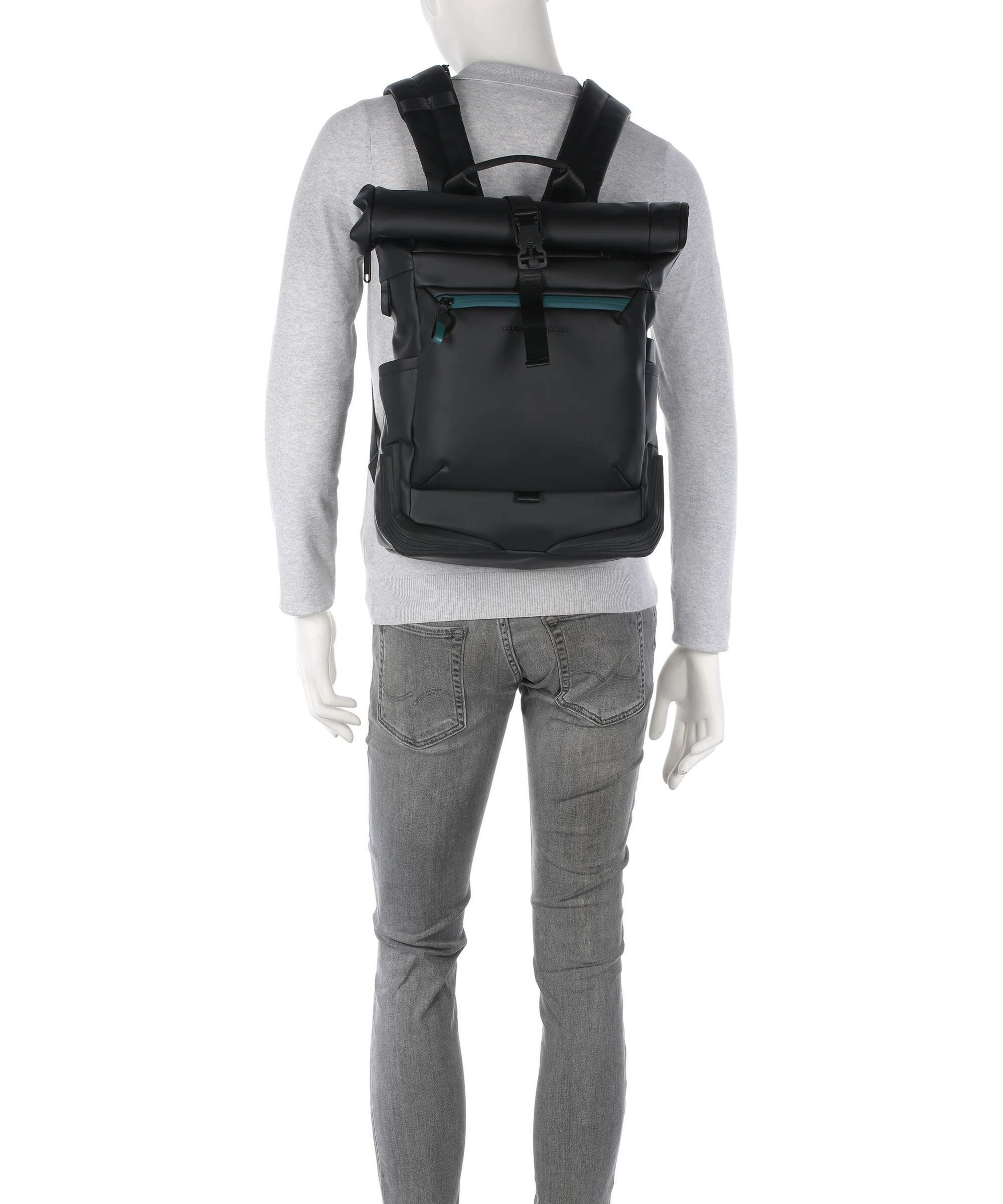 Piquadro Corner 2.0 Rolltop backpack nero - Image 3
