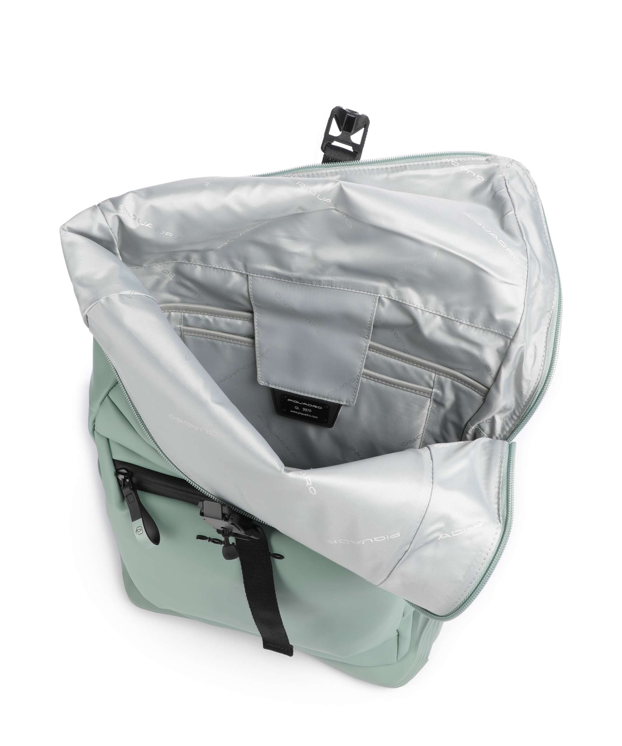 Piquadro Corner 2.0 Rolltop backpack green - Image 5