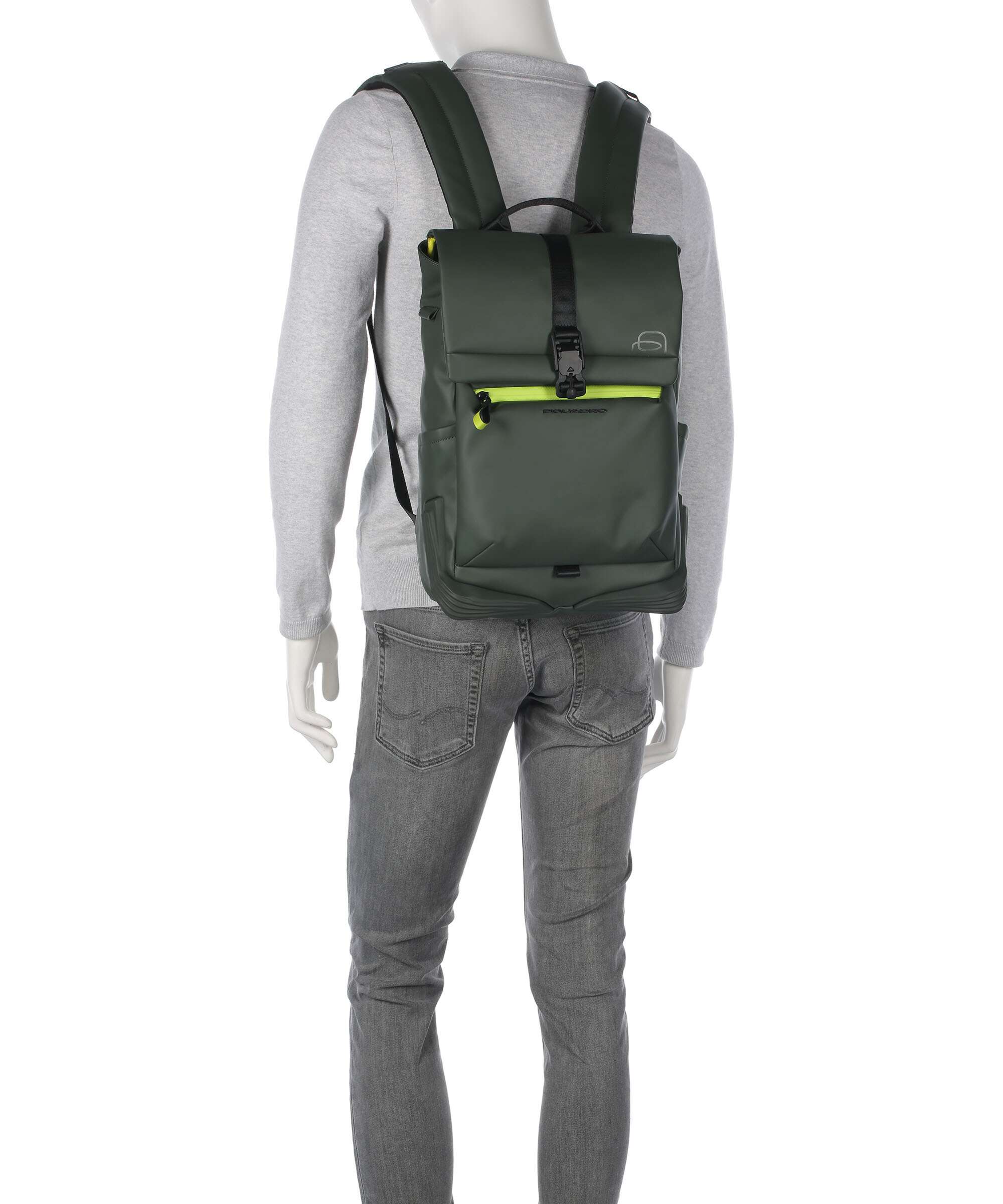 Piquadro Corner Special Backpack green - Image 4