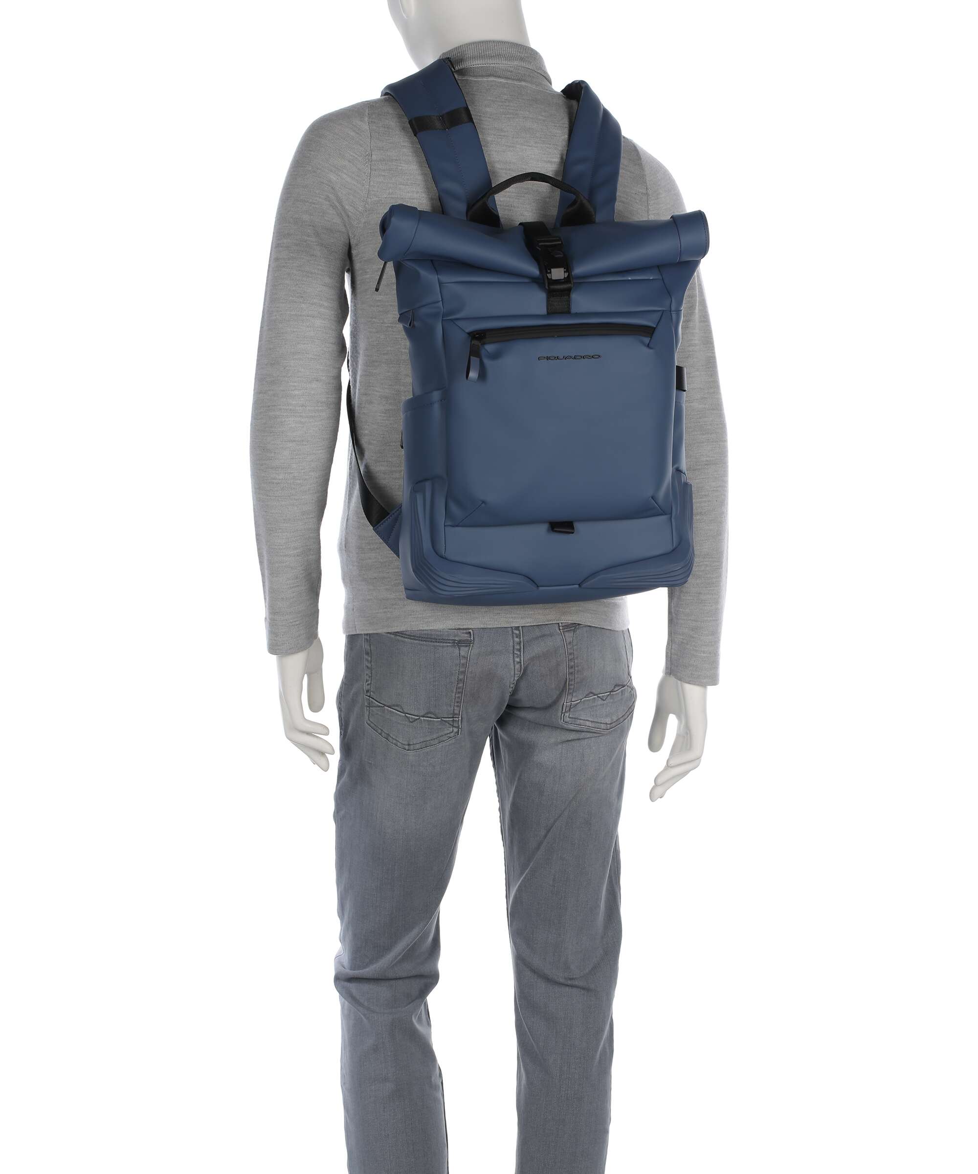 Piquadro Corner Special Rolltop backpack avio - Image 4