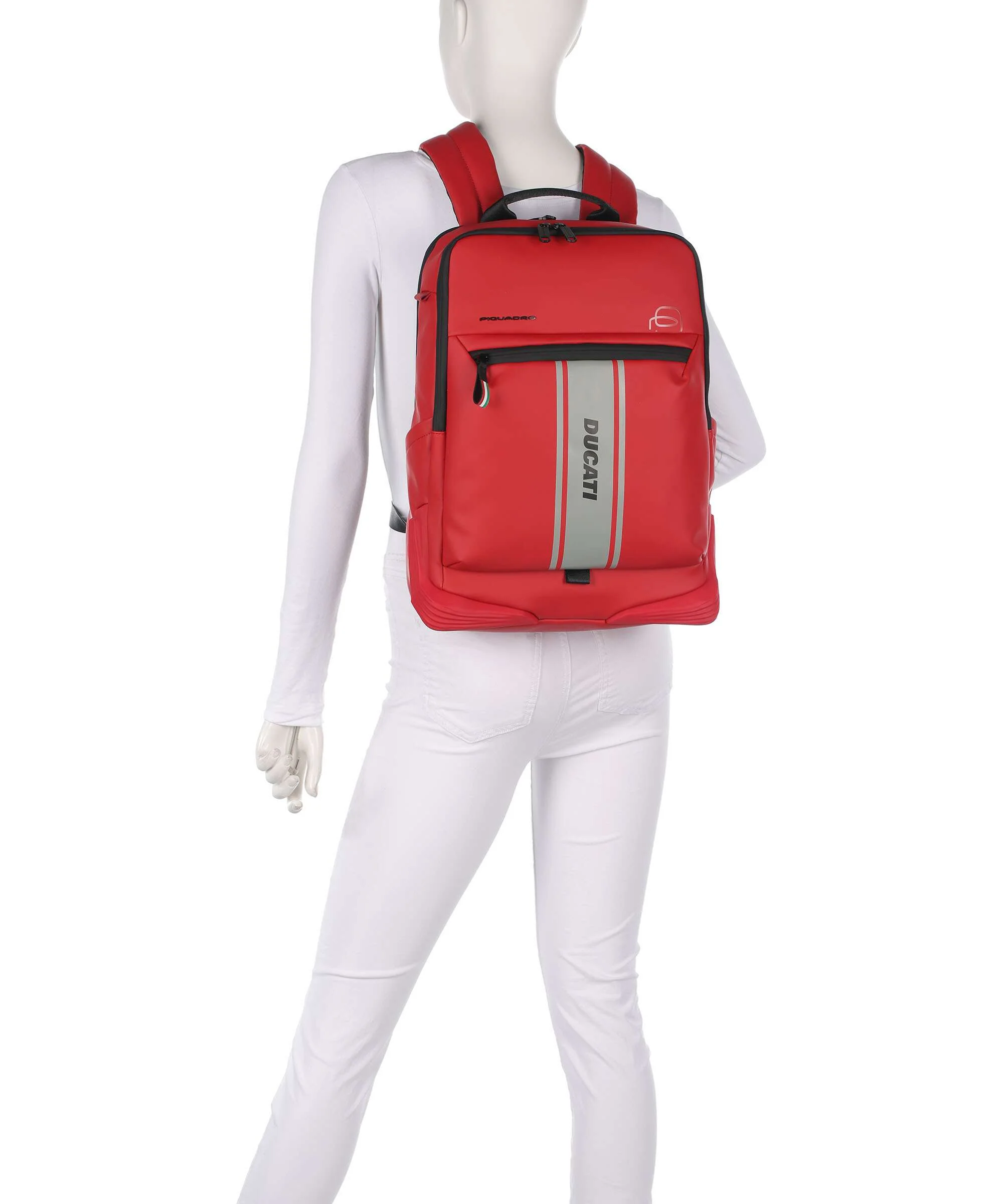 Piquadro Ducati C2OWD Backpack rosso - Image 3