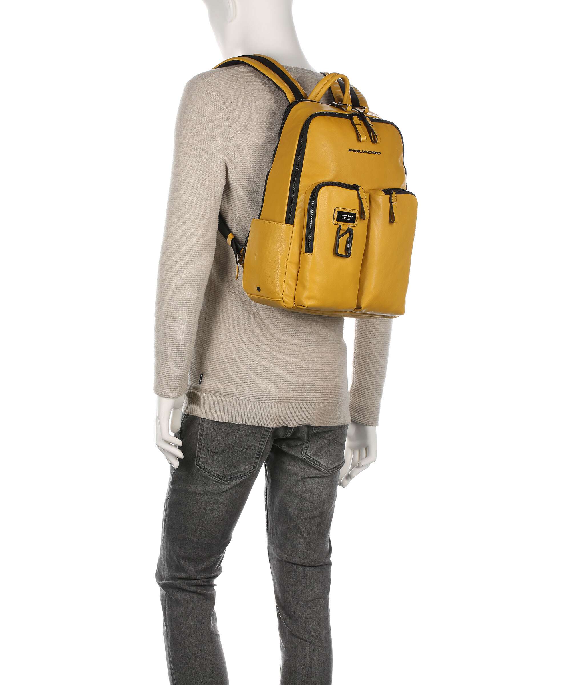 Piquadro Harper Laptop backpack yellow - Image 3