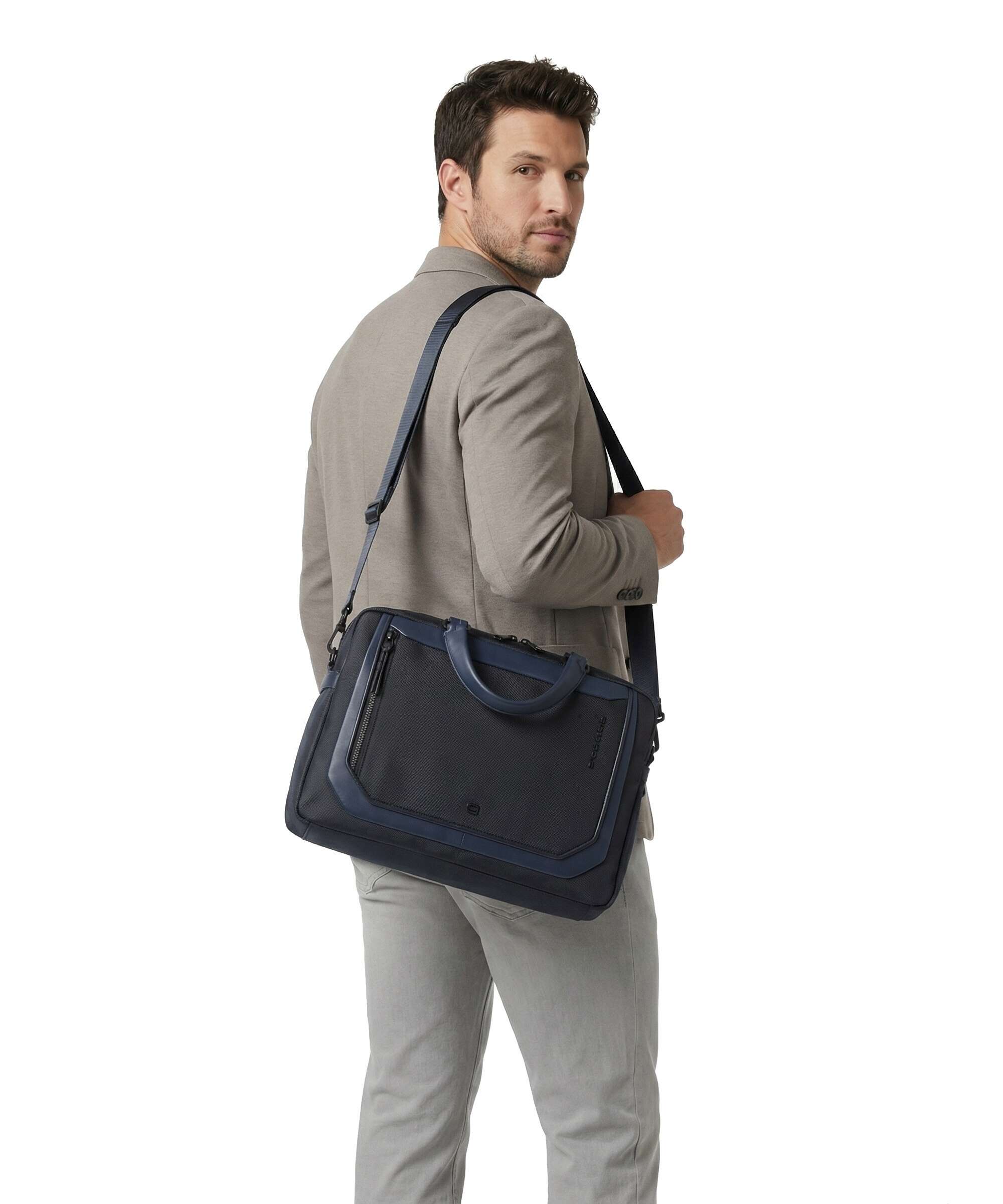 Piquadro Lyss Briefcase blue - Image 3