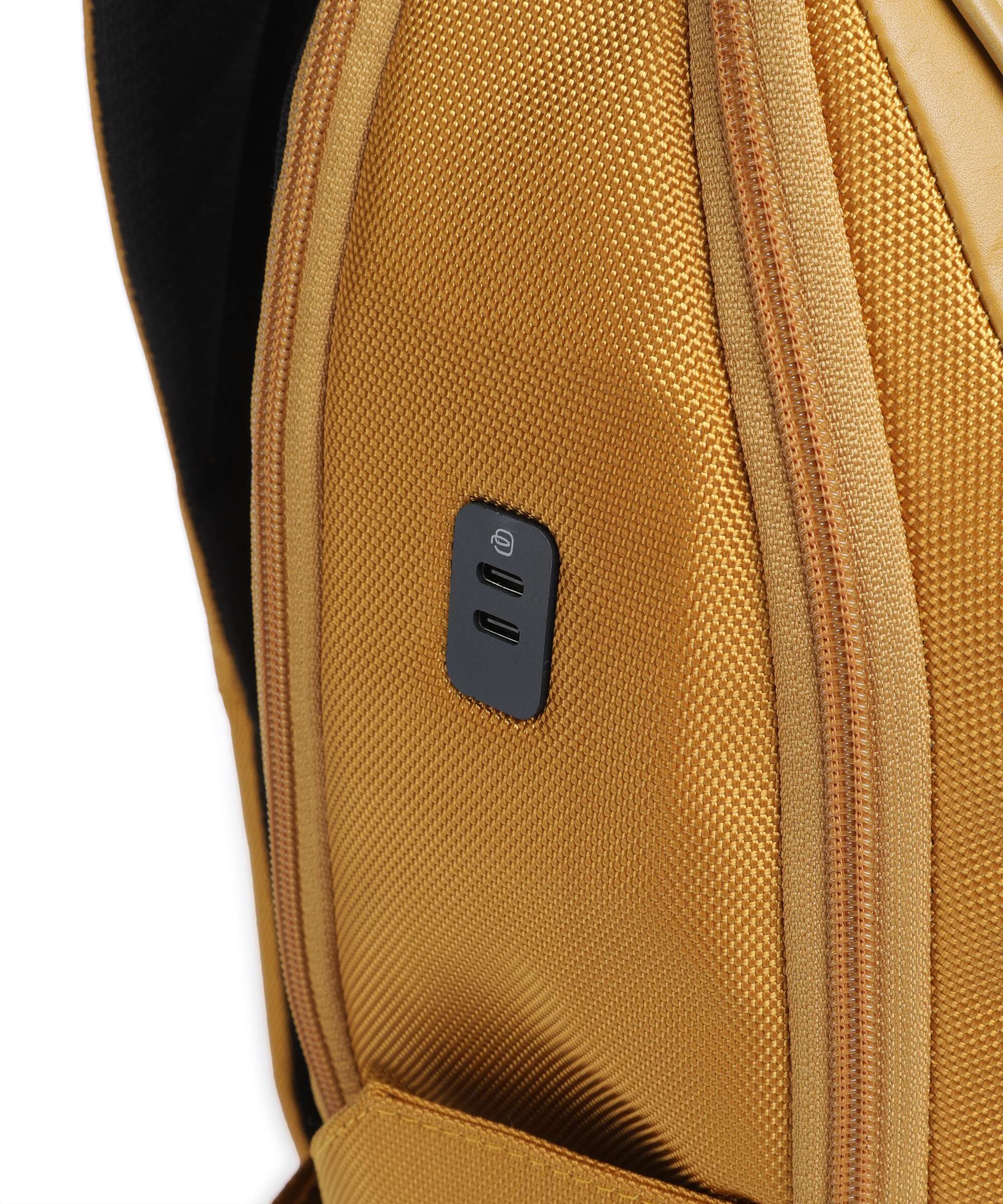 Piquadro Lyss Easyjet Travel backpack yellow - Image 4