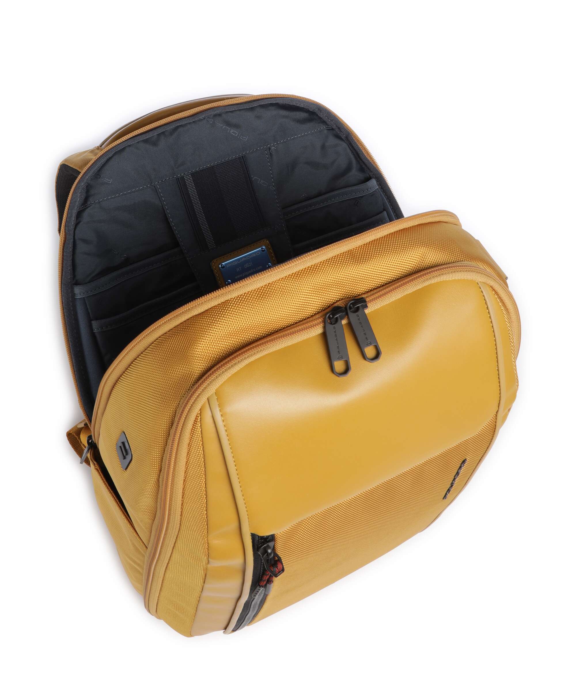 Piquadro Lyss Easyjet Travel backpack yellow - Image 5