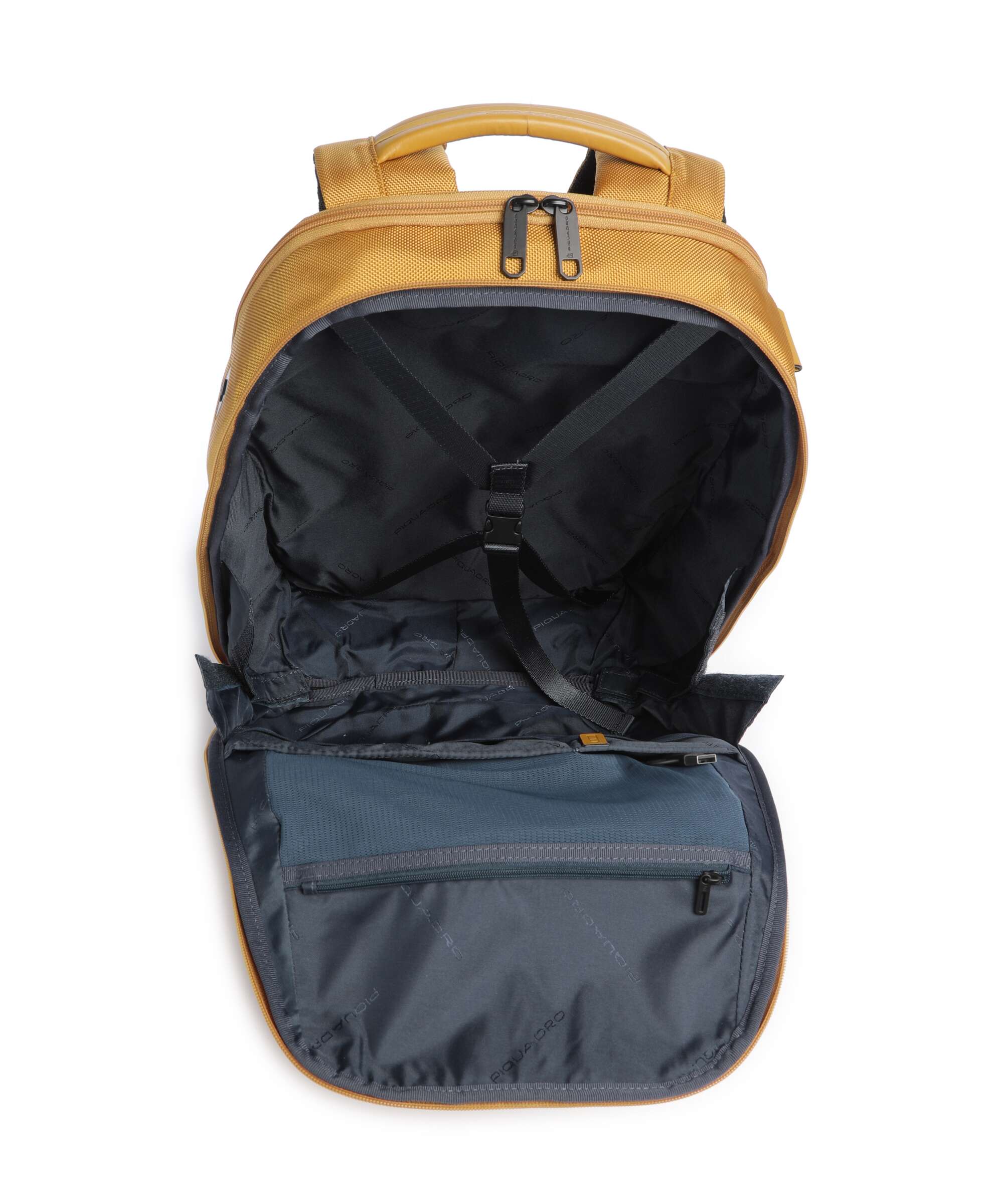 Piquadro Lyss Easyjet Travel backpack yellow - Image 6