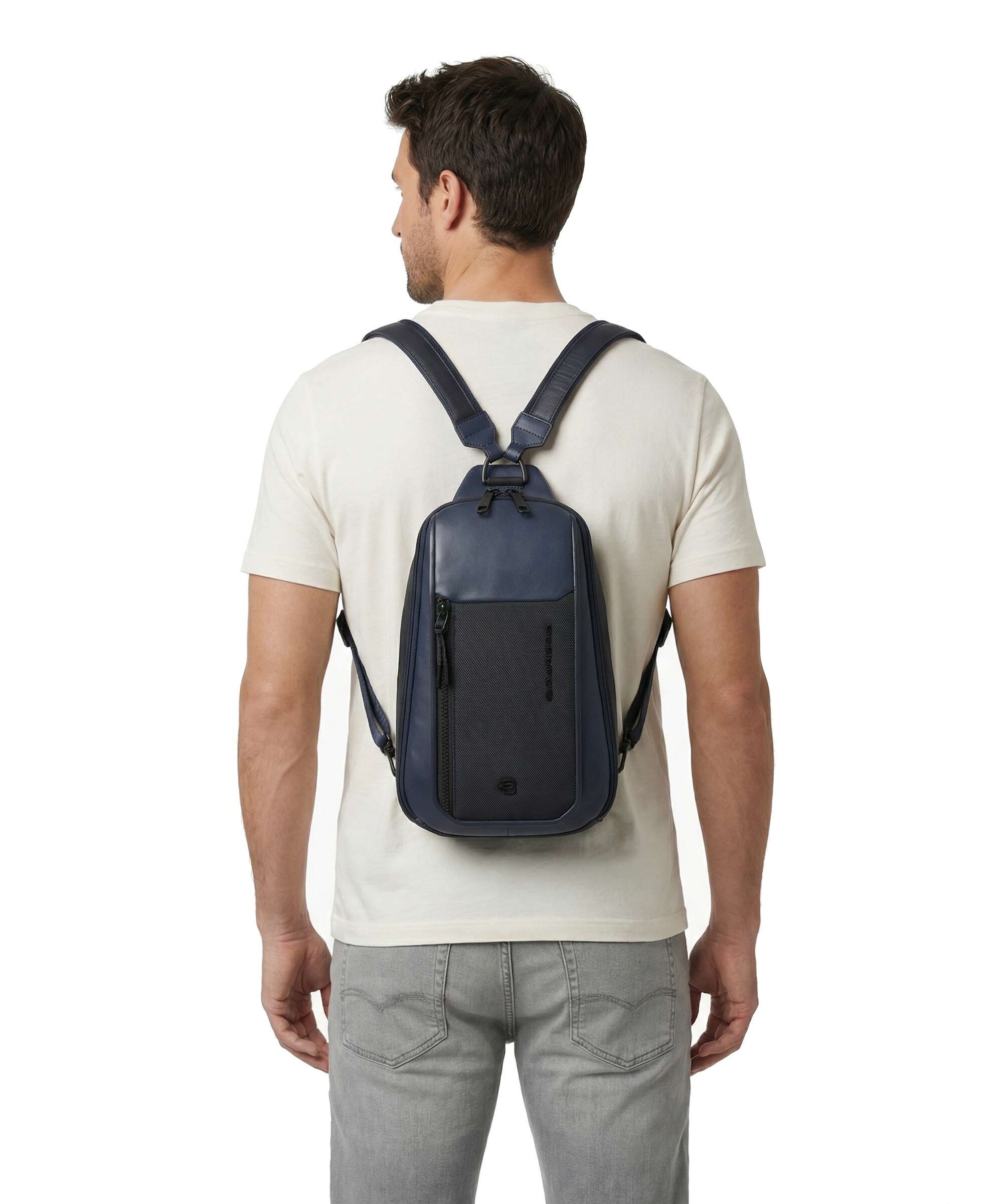 Piquadro Lyss Sling bag blue - Image 3